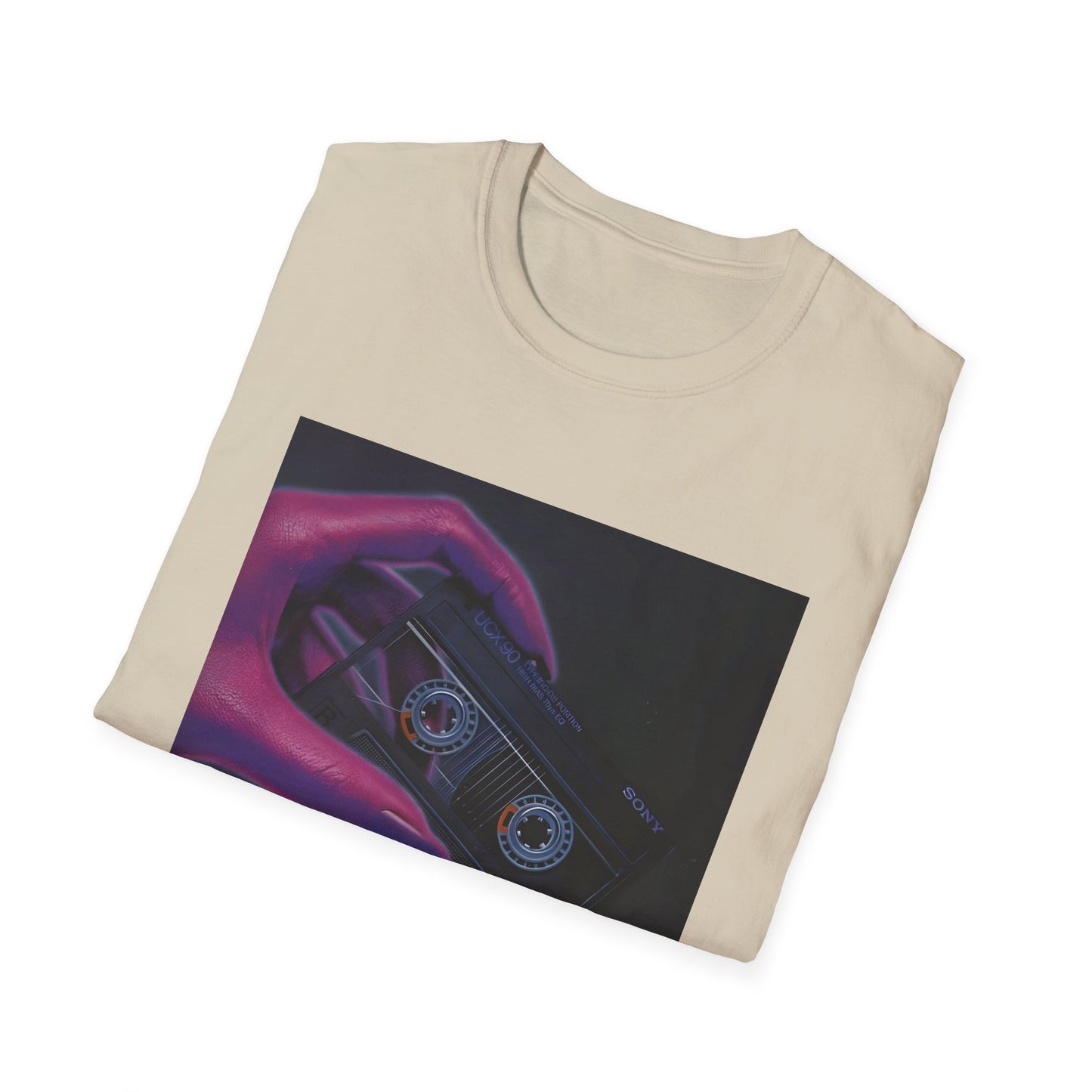 1980s ucx-90 audiocassette print advertisement tshirt