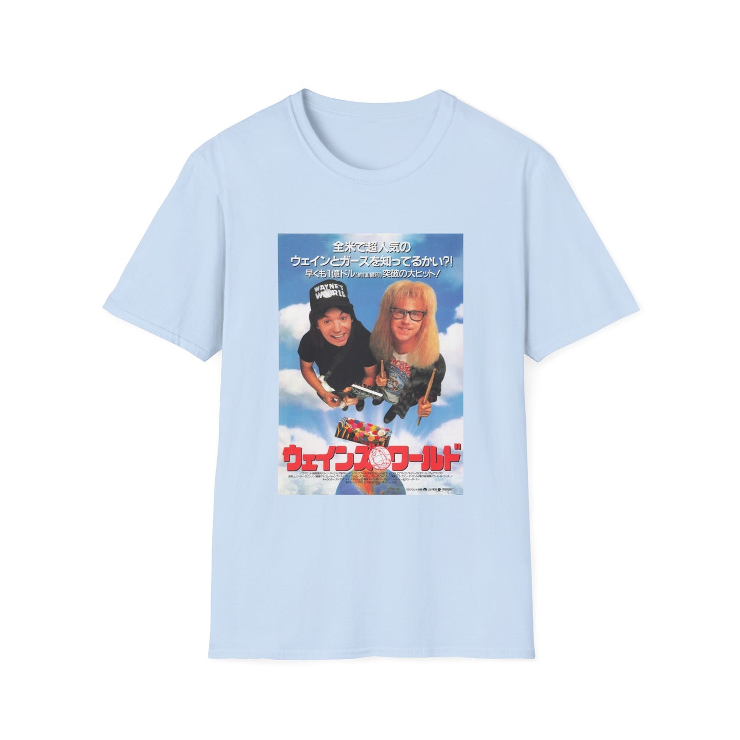 wayne's world japanese movie poster tshirt