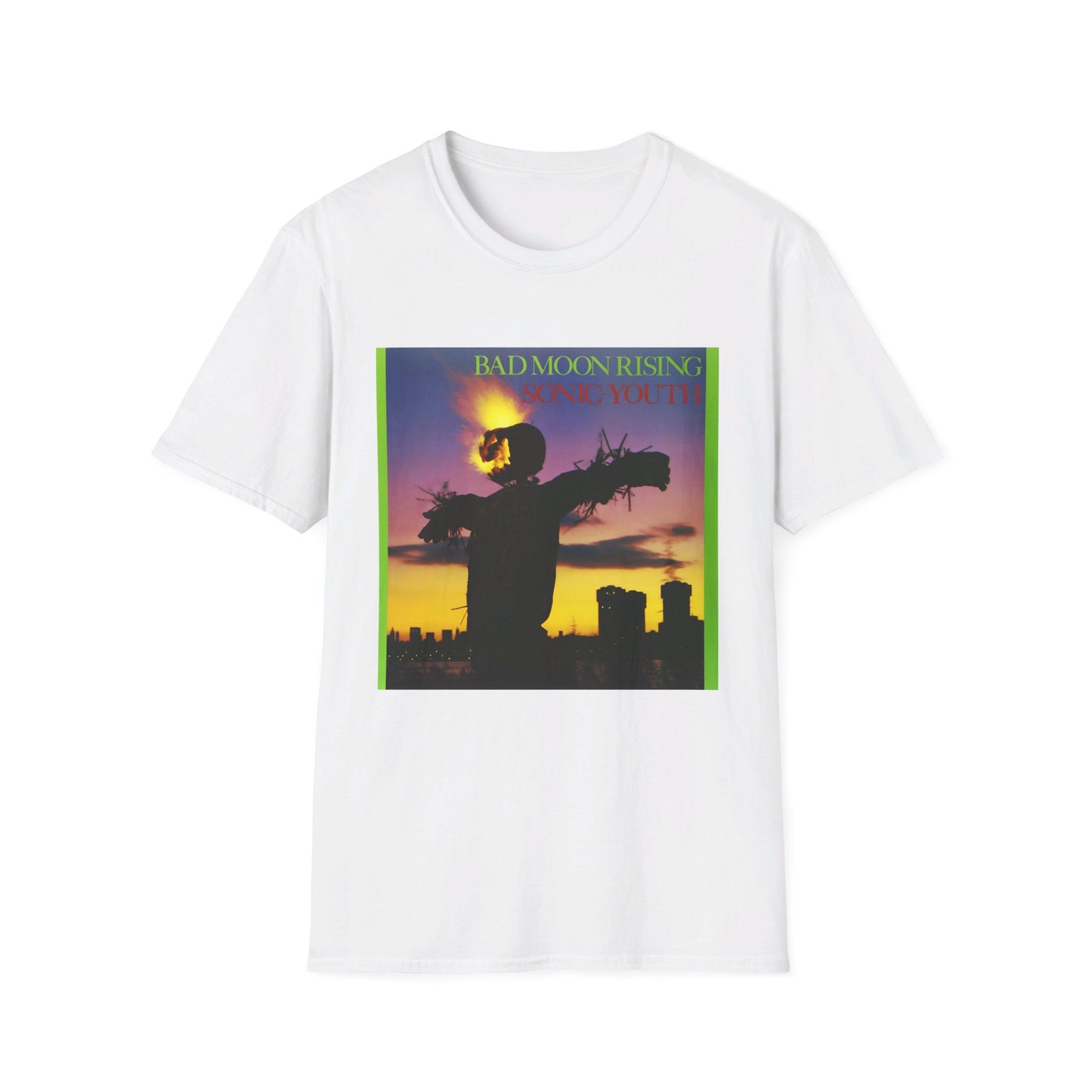 sonic youth 1985 bad moon rising album tshirt