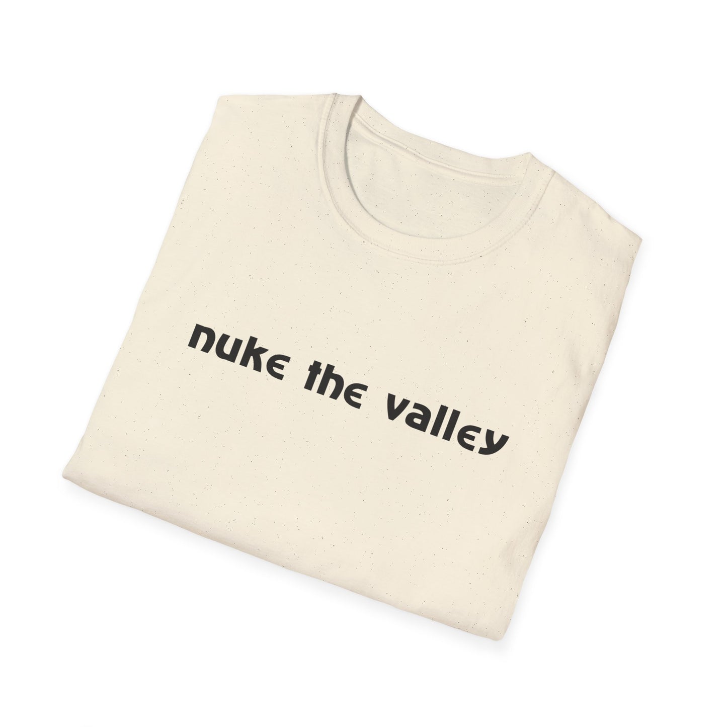 80s slogan nuke the valley tshirt