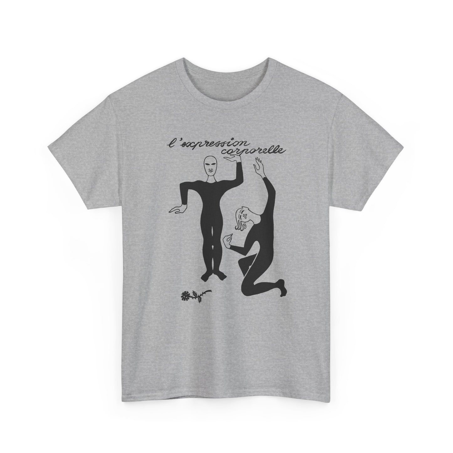 1968 french illustration of mimes from initiation au mime reproduction tshirt