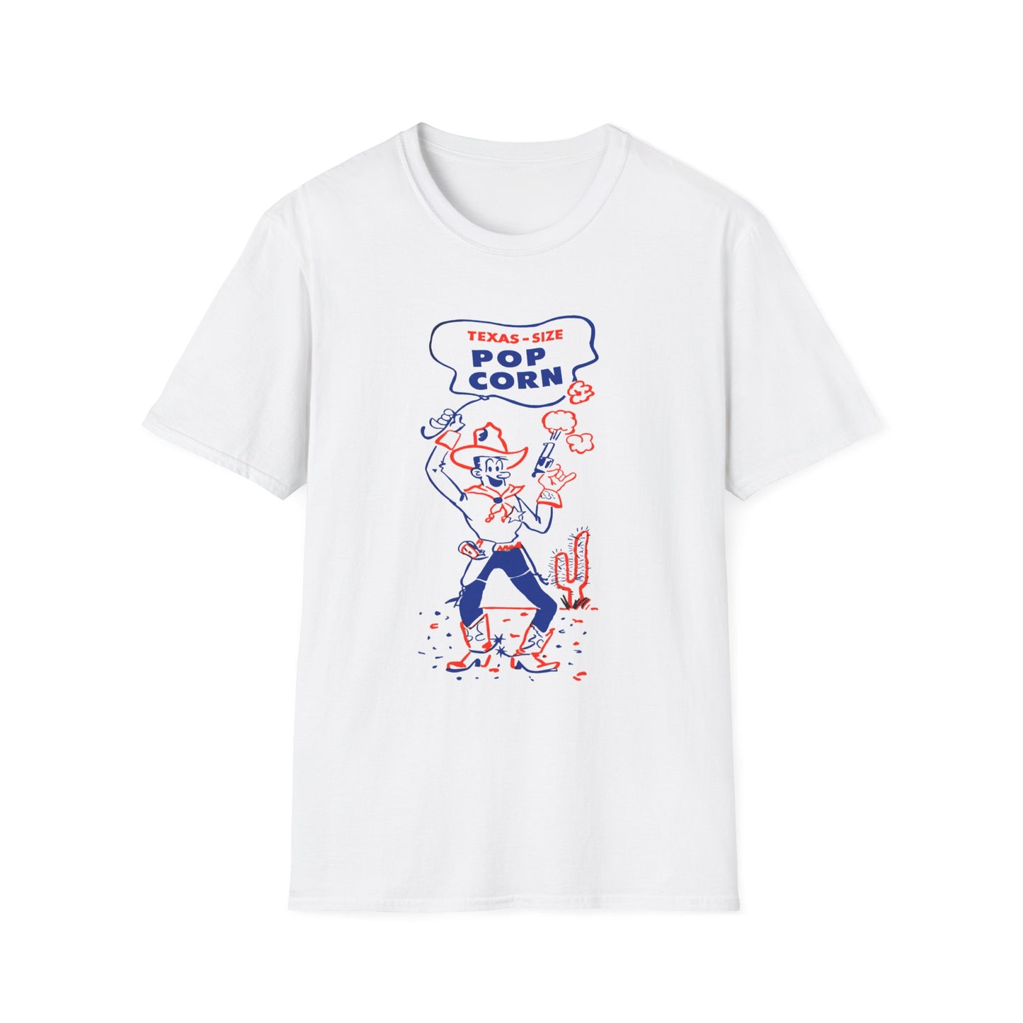 vintage texas size popcorn bag logo tshirt