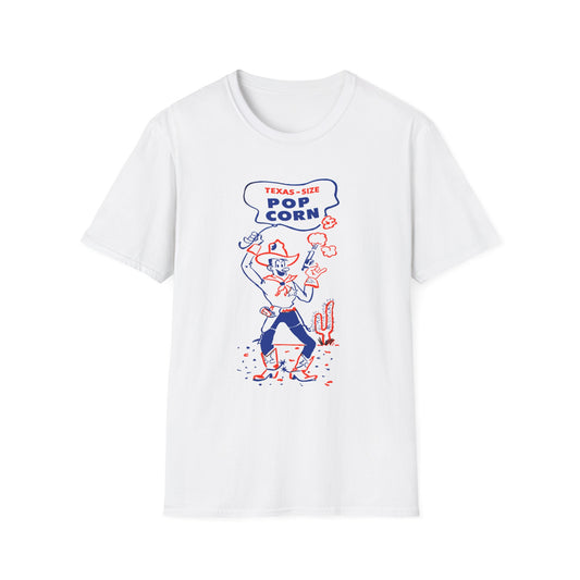 vintage texas size popcorn bag logo tshirt