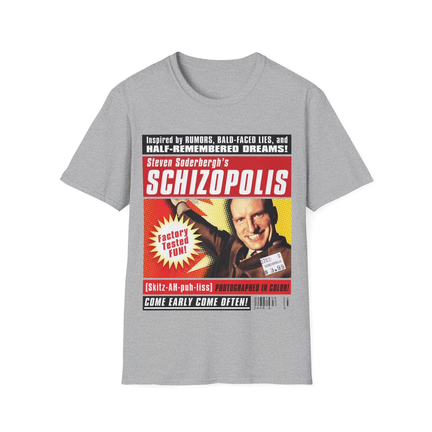 1996 steven soderbergh's schizopolis movie poster tshirt