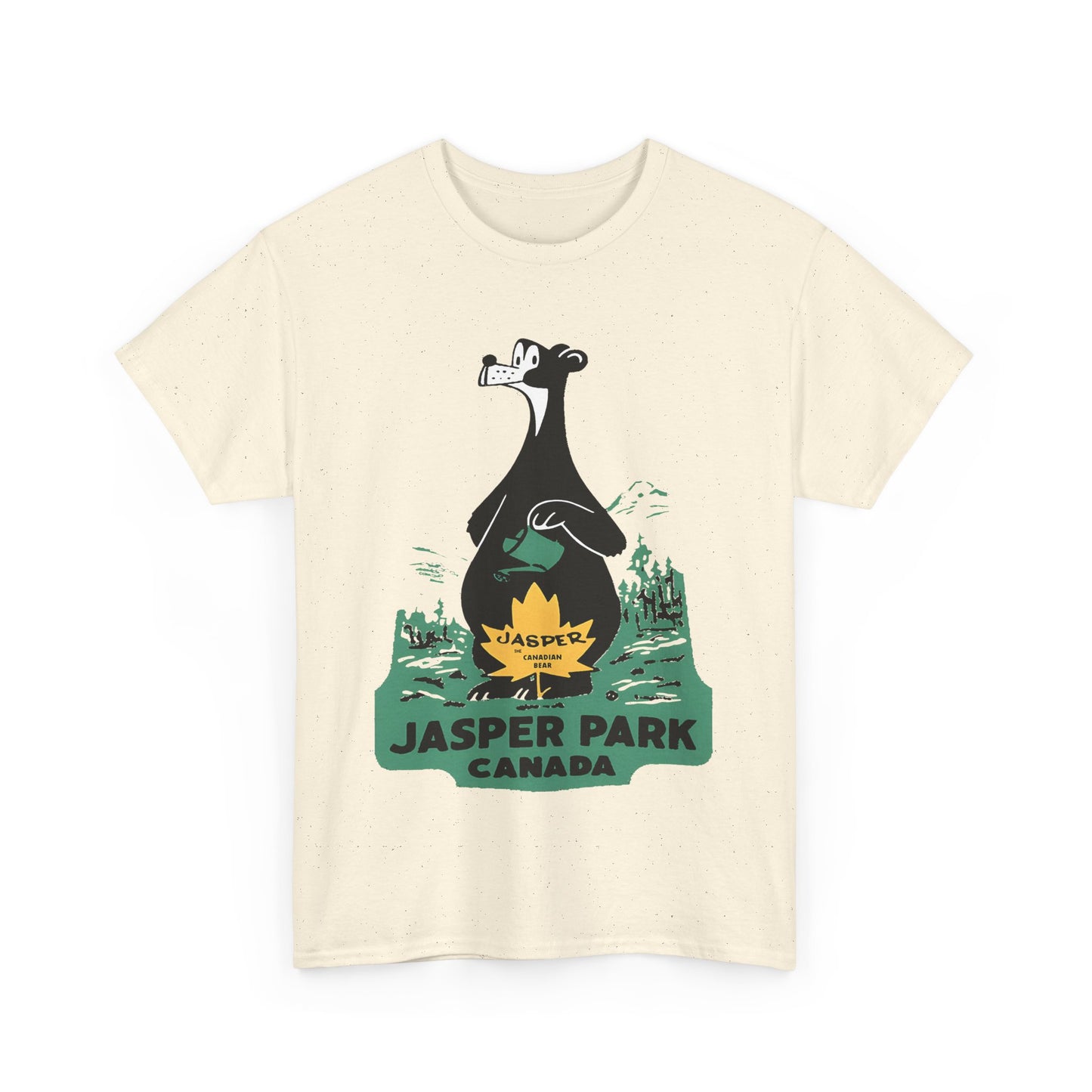 1950s jasper national park patch tshirt