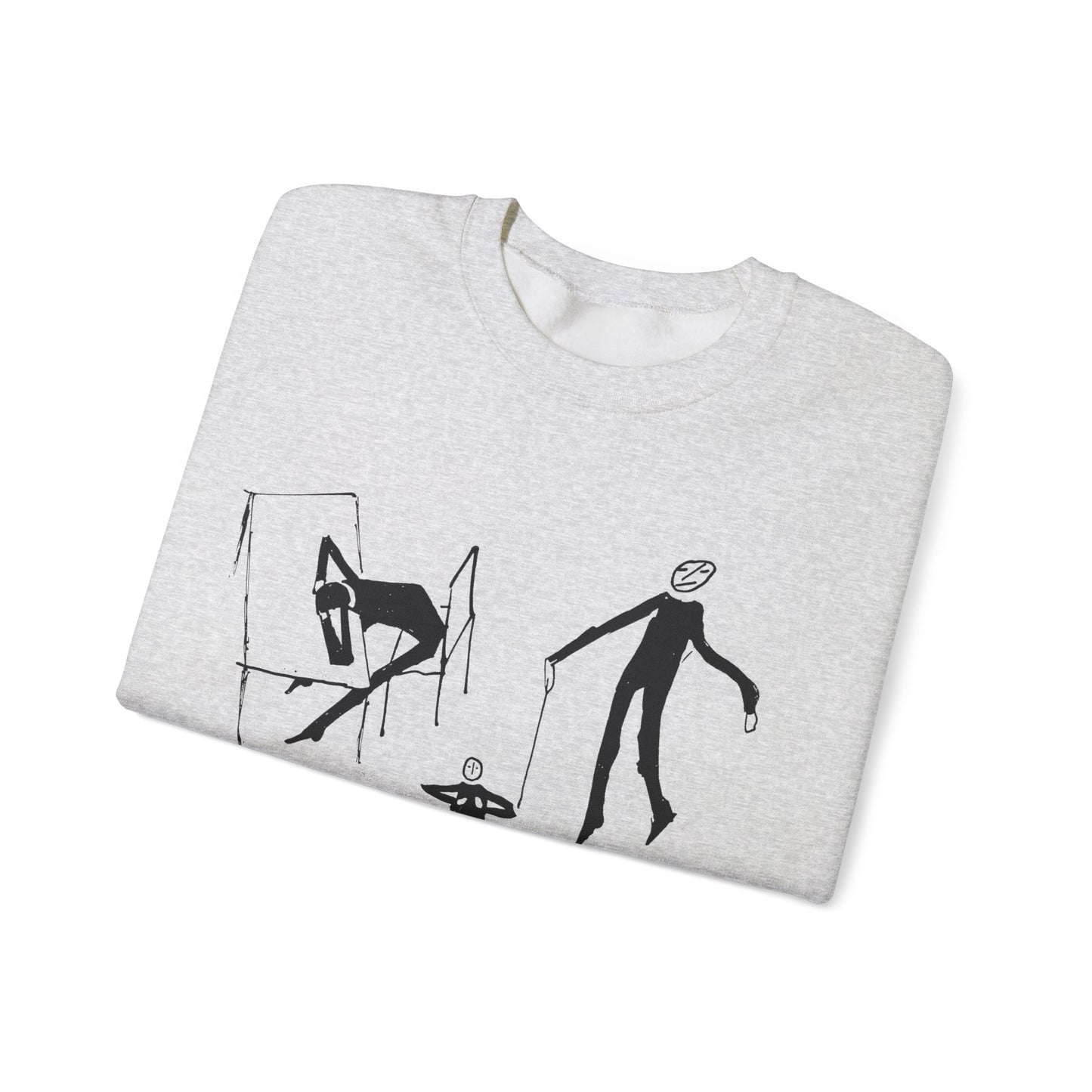 early 1900s sketches (collage of sketches) india ink on paper by franz kafka unisex heavy blend crewneck sweatshirt