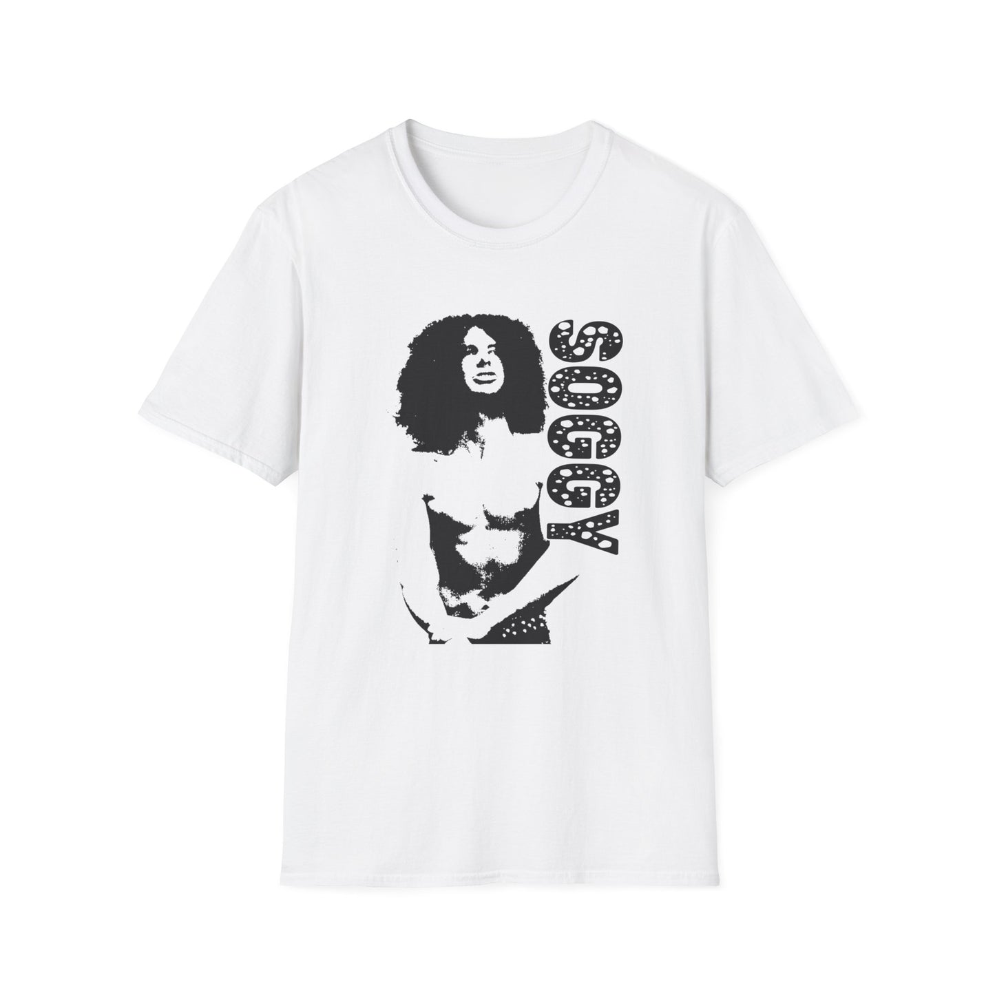 1980s french hard rock band soggy fan art tshirt