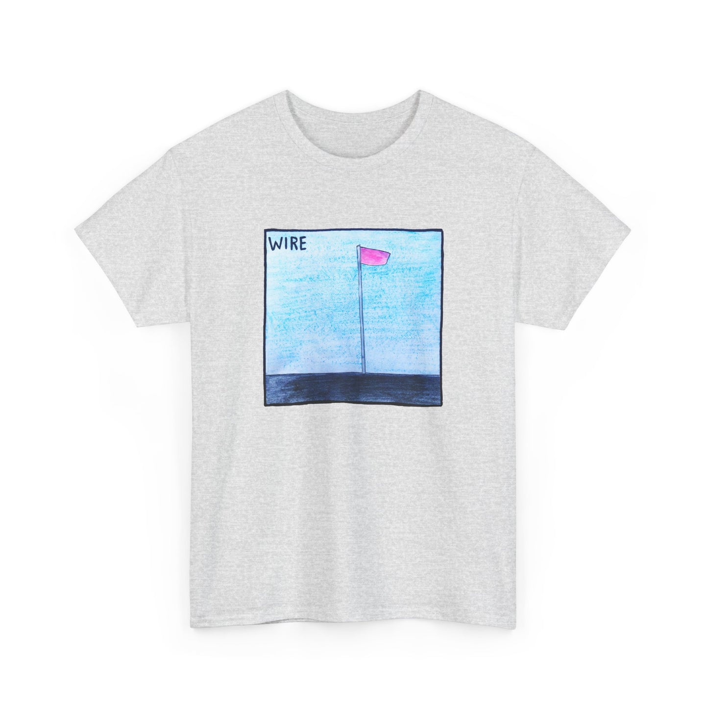 wire 1977 pink flag album cover homemade fan art tshirt