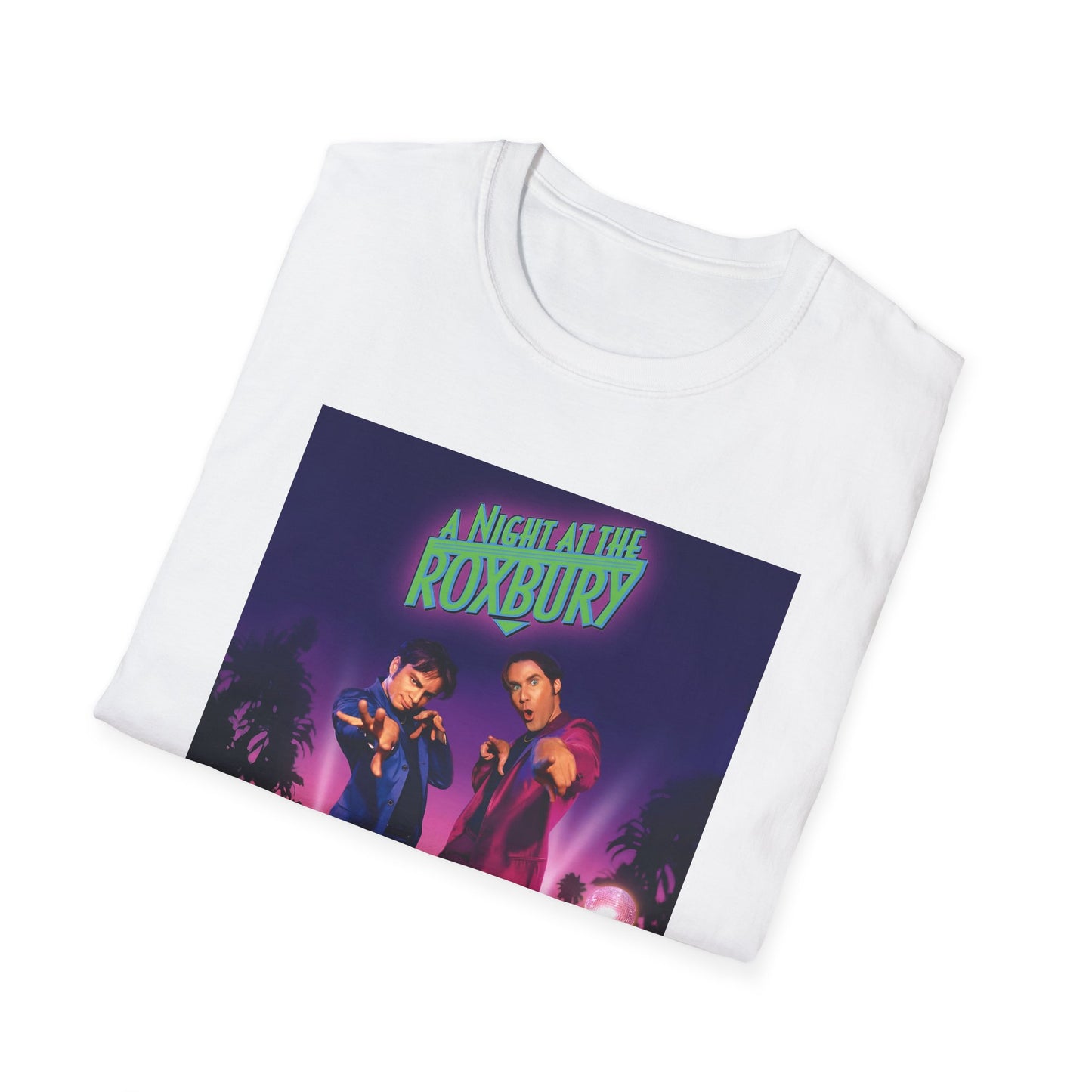 a night at the roxbury 1998 movie poster pink and purple tshirt