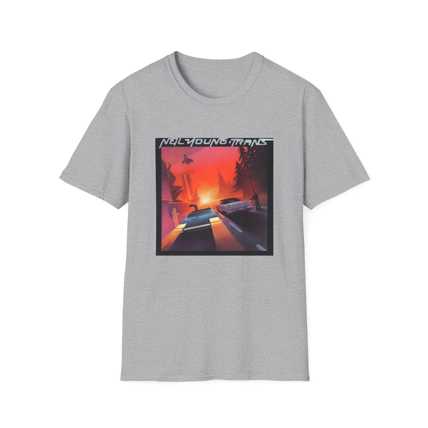 neil young 1983 trans album cover tshirt