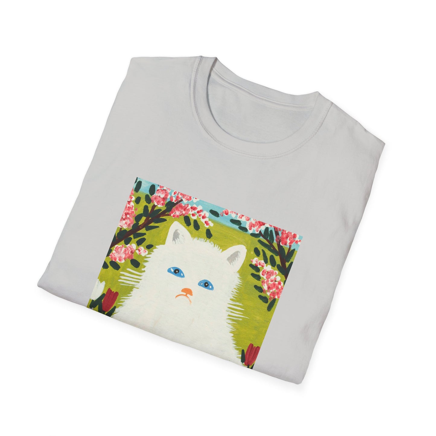 maud lewis canadian folk artist white cat tshirt