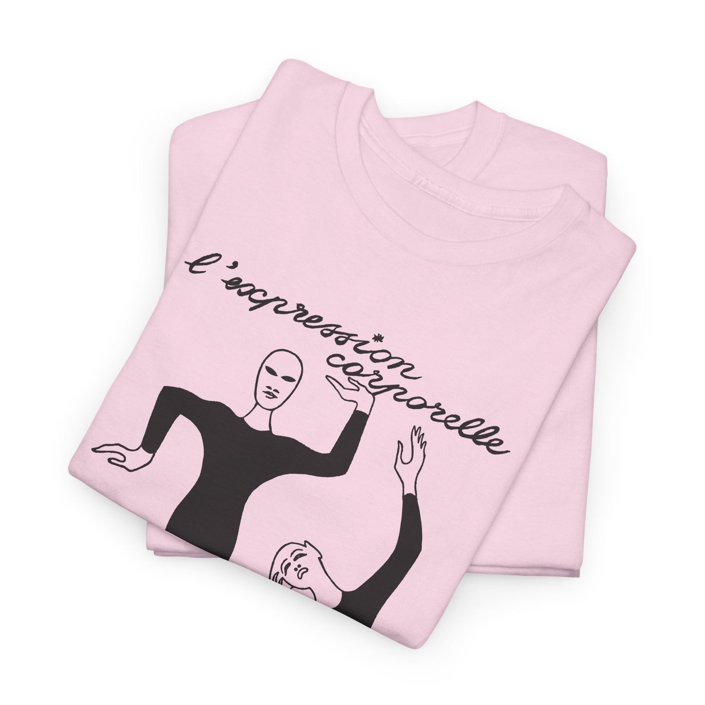 1968 french illustration of mimes from initiation au mime reproduction tshirt