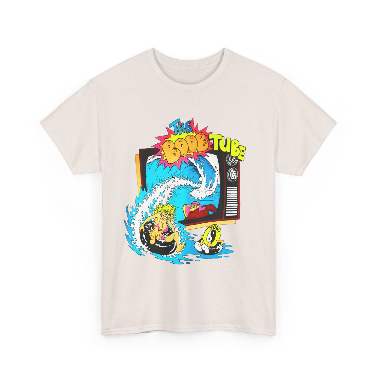 1980s boob tube surf style tv reproduction tshirt