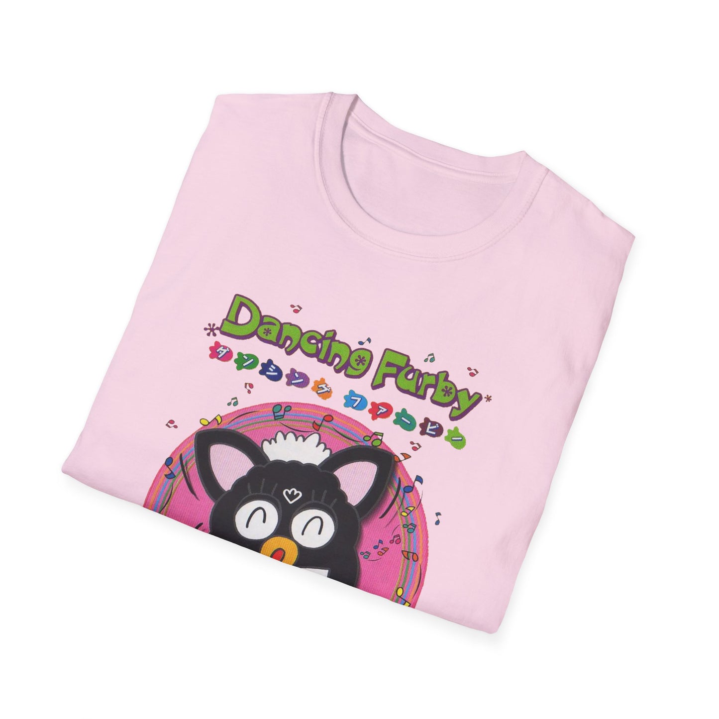 1999 dancing furby japanese video game poster tshirt