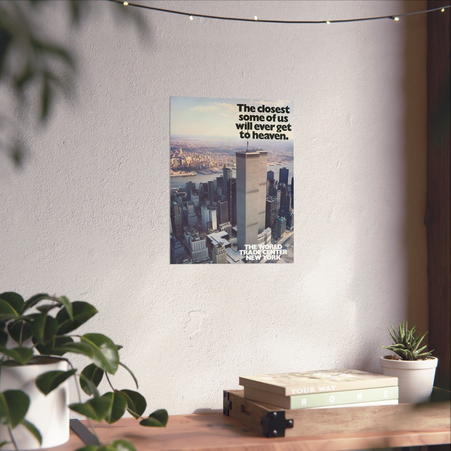 world trade center vintage 1980 pamphlet reproduction matte vertical poster