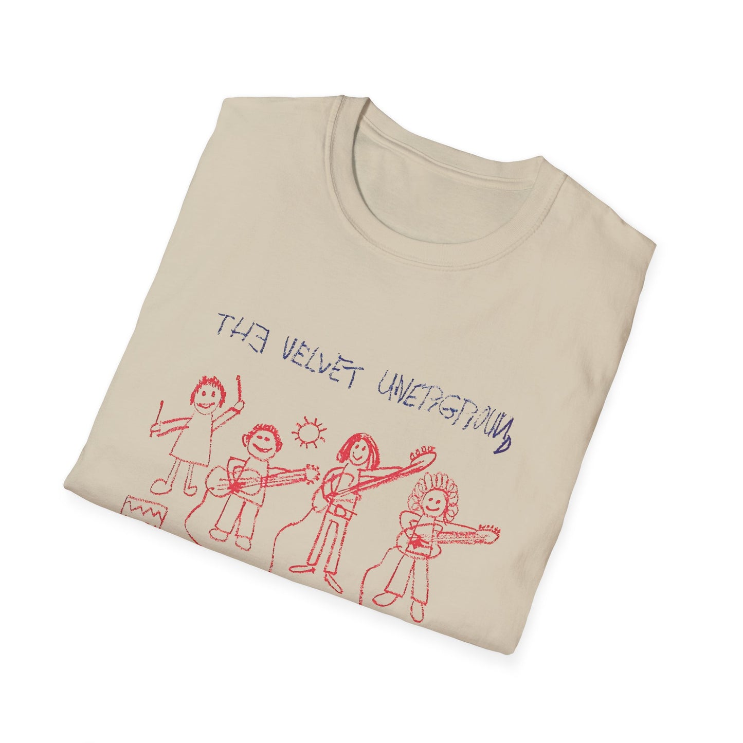 the velvet underground poster from 1969 kid drawing tshirt