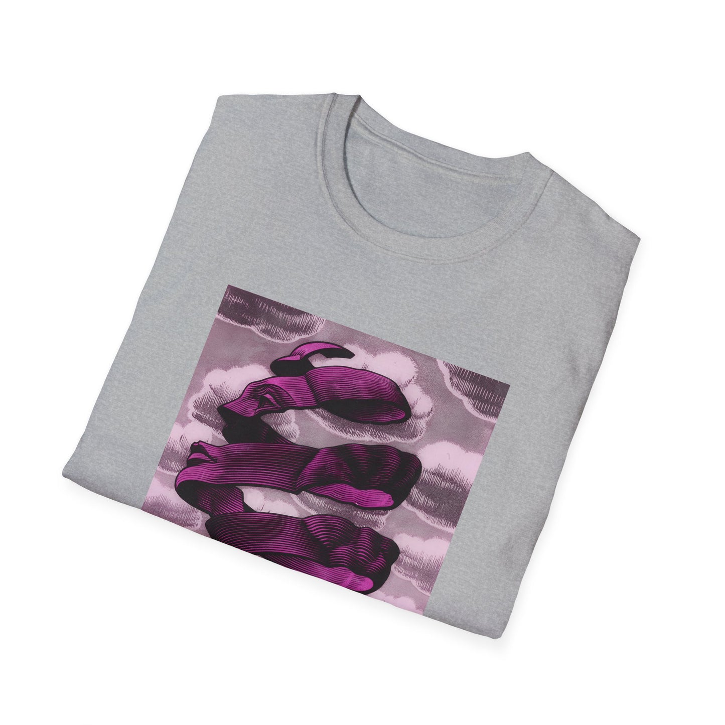 1955 m.c escher rind in pink tshirt