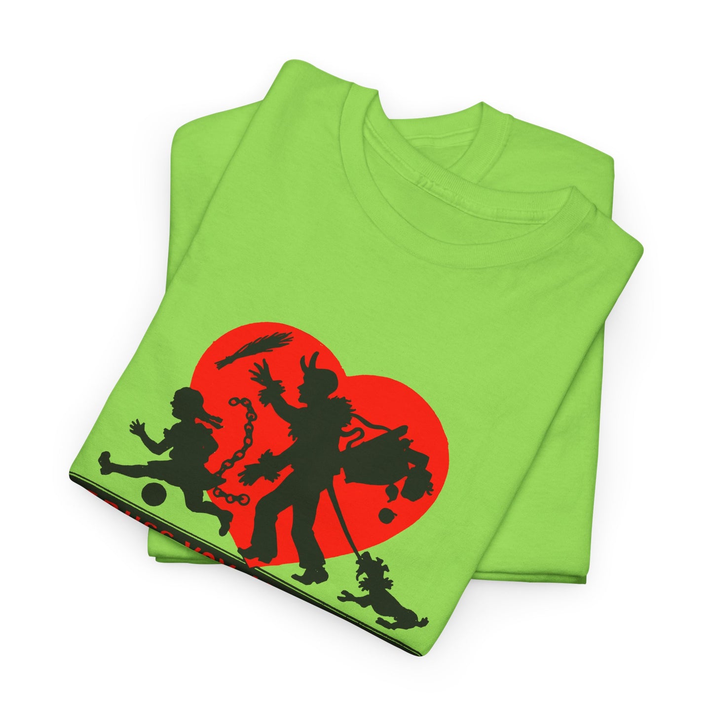 1950s austrian krampus postcard graphic tshirt