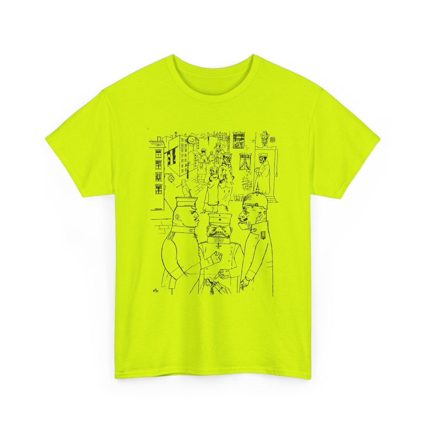 1919 george grosz lithograph "the pimps of death" tshirt