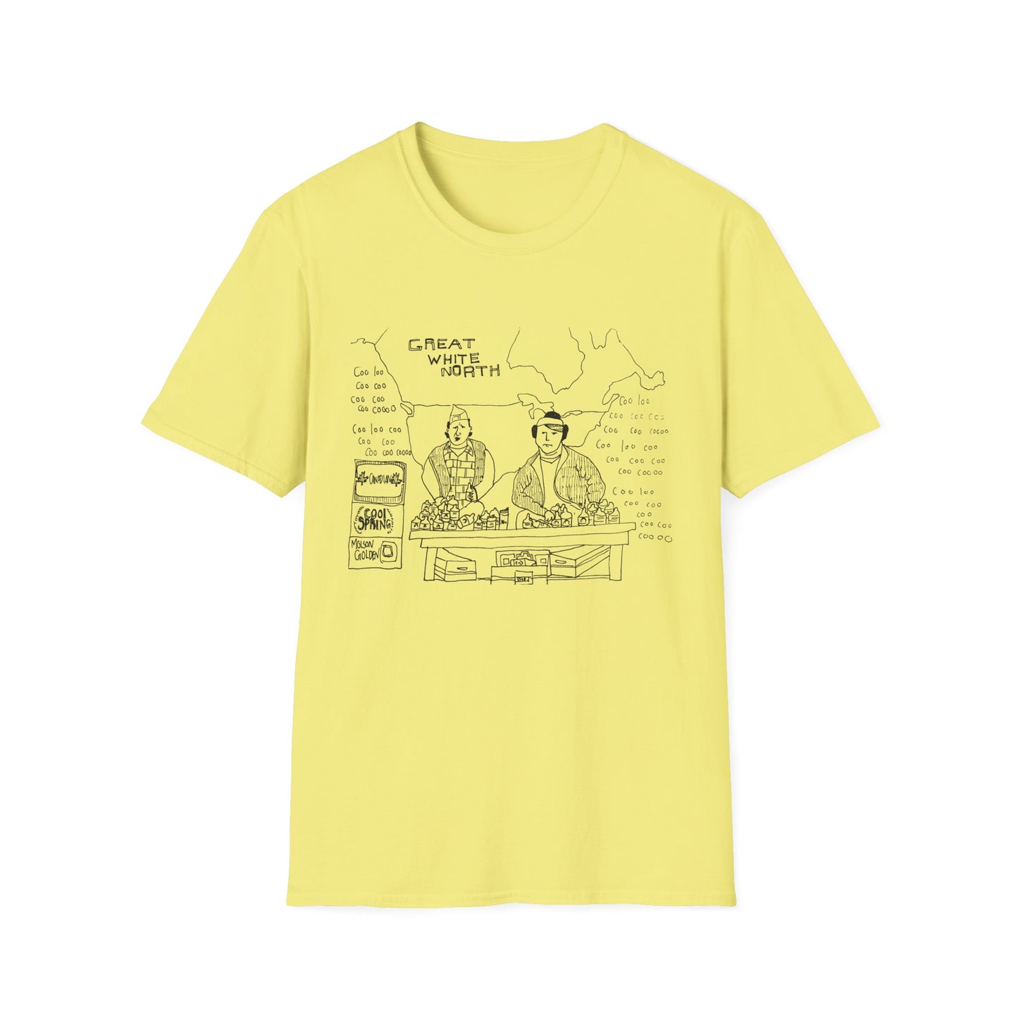 original drawing of bob and doug mckenzie tshirt