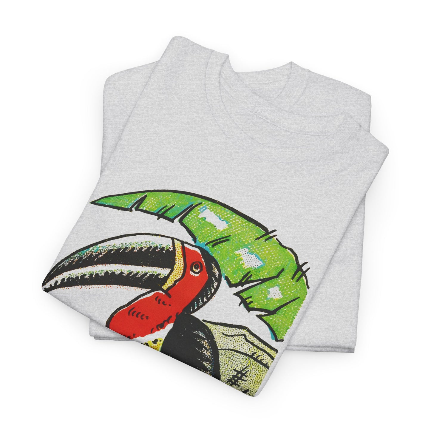 vintage 1920s travel poster toucan graphic reproduction tshirt