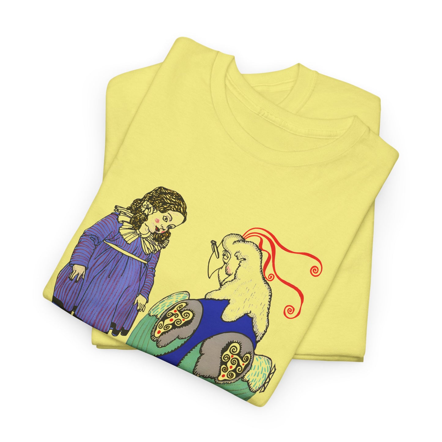 1911 josef von diveky tha magic bird (der wundervogel) color lithograph reproduction tshirt