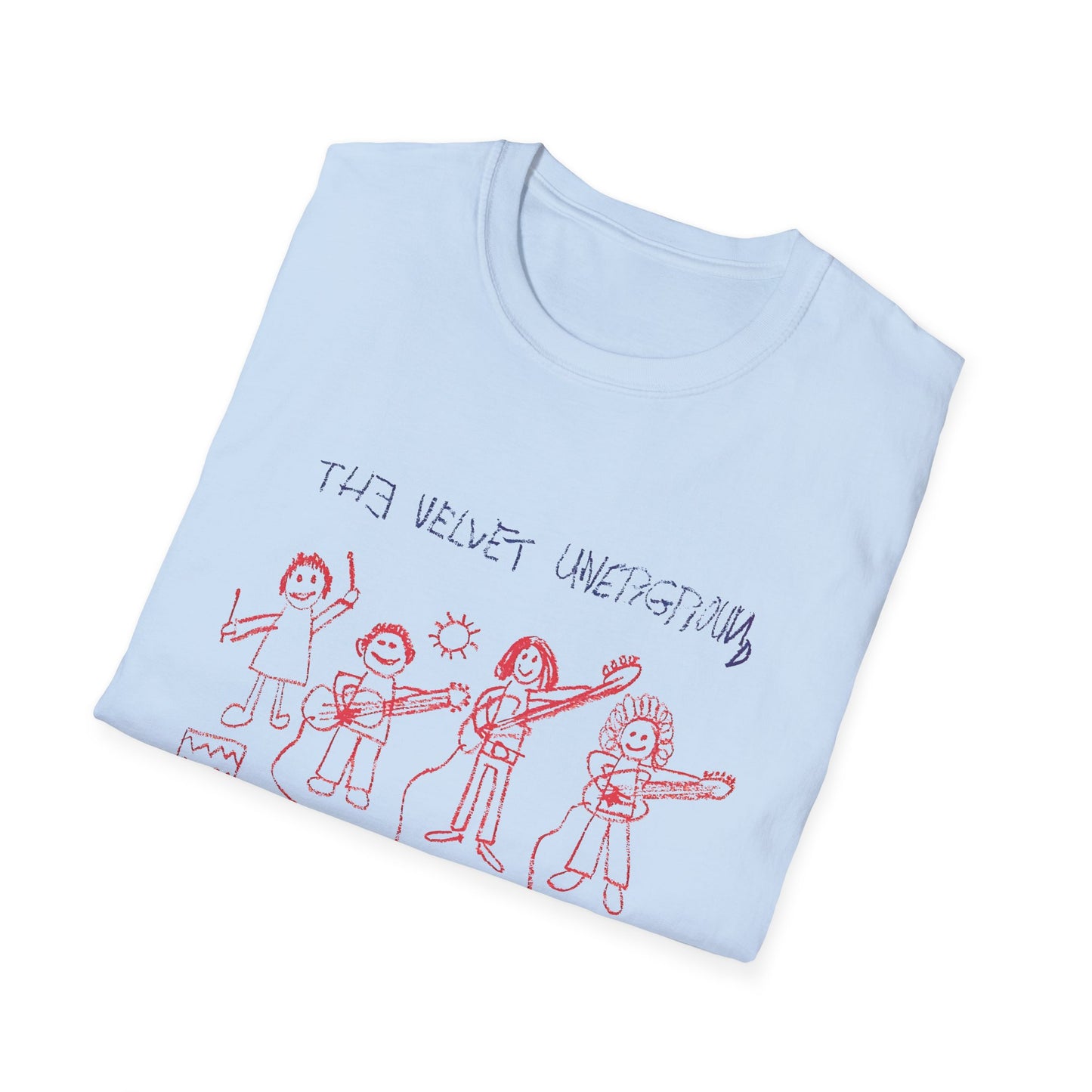 the velvet underground poster from 1969 kid drawing tshirt
