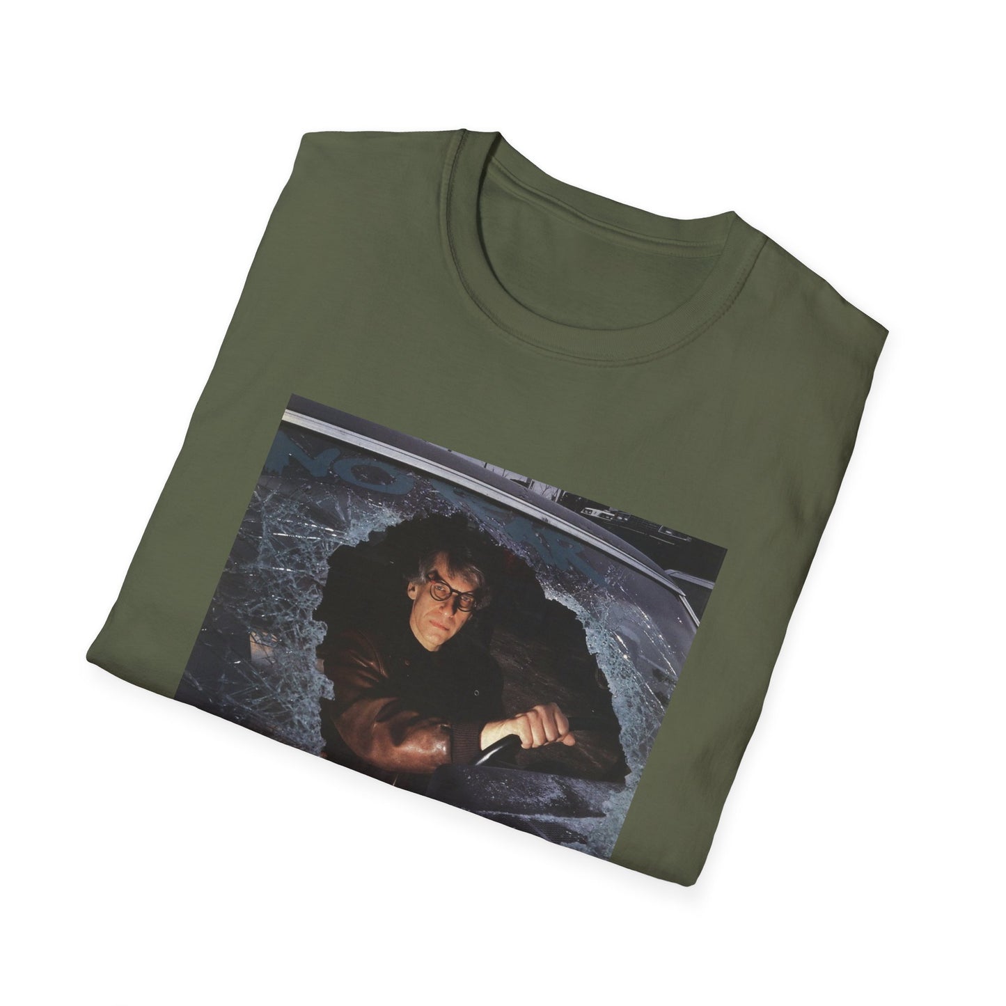 david cronenberg in a car window says no fear tshirt