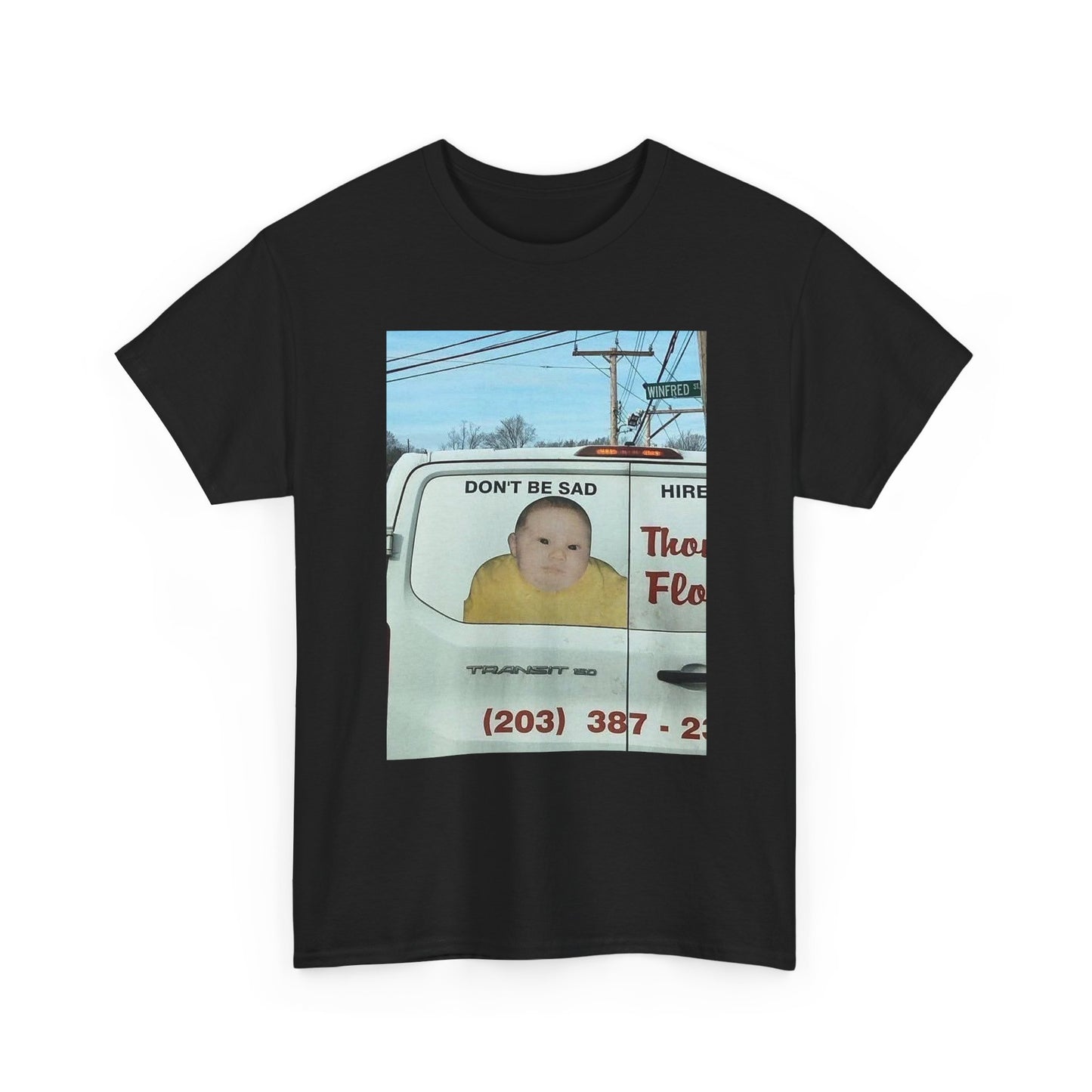 the don't be sad meme low quality photo cuz it's funny tshirt