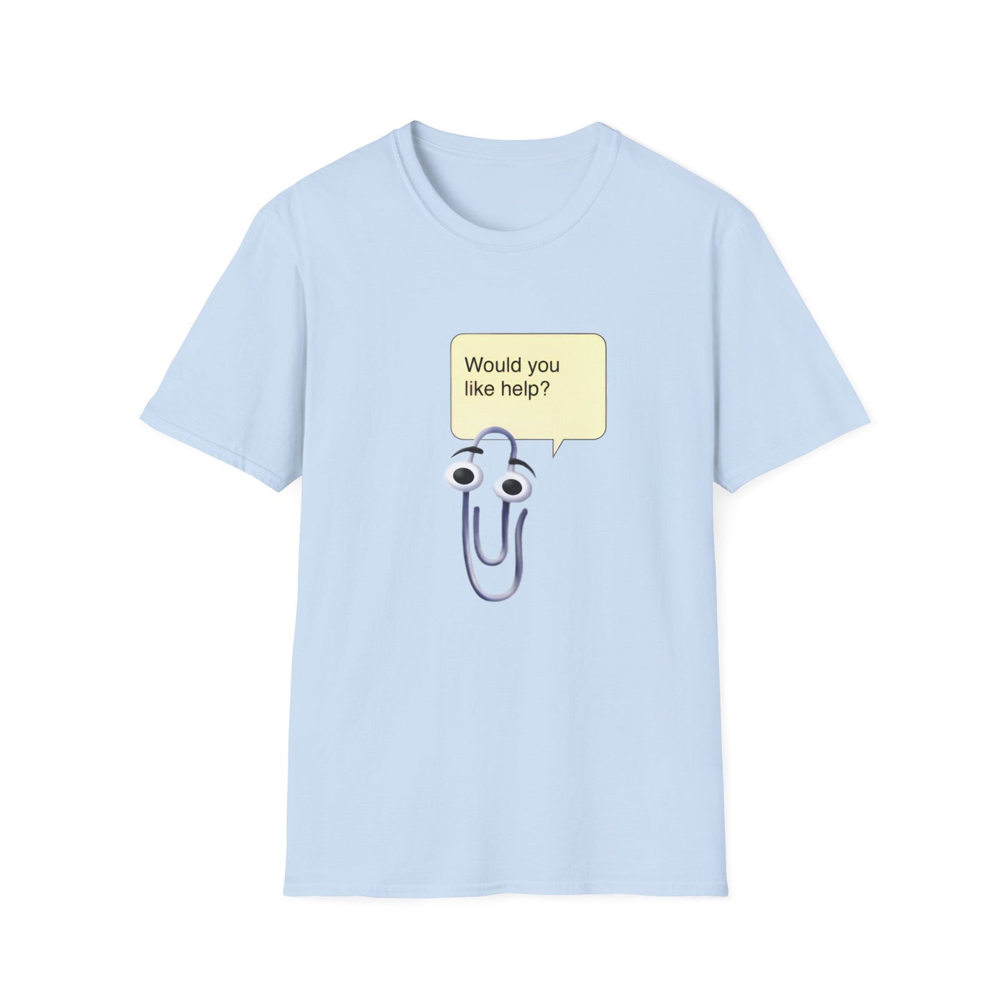 clippy tshirt "would you like help?" tshirt