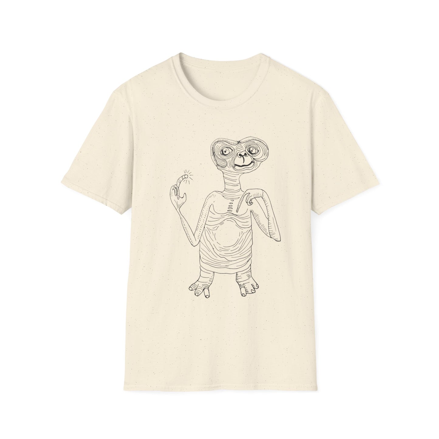 original drawing E.T the extraterrestrial on a tshirt