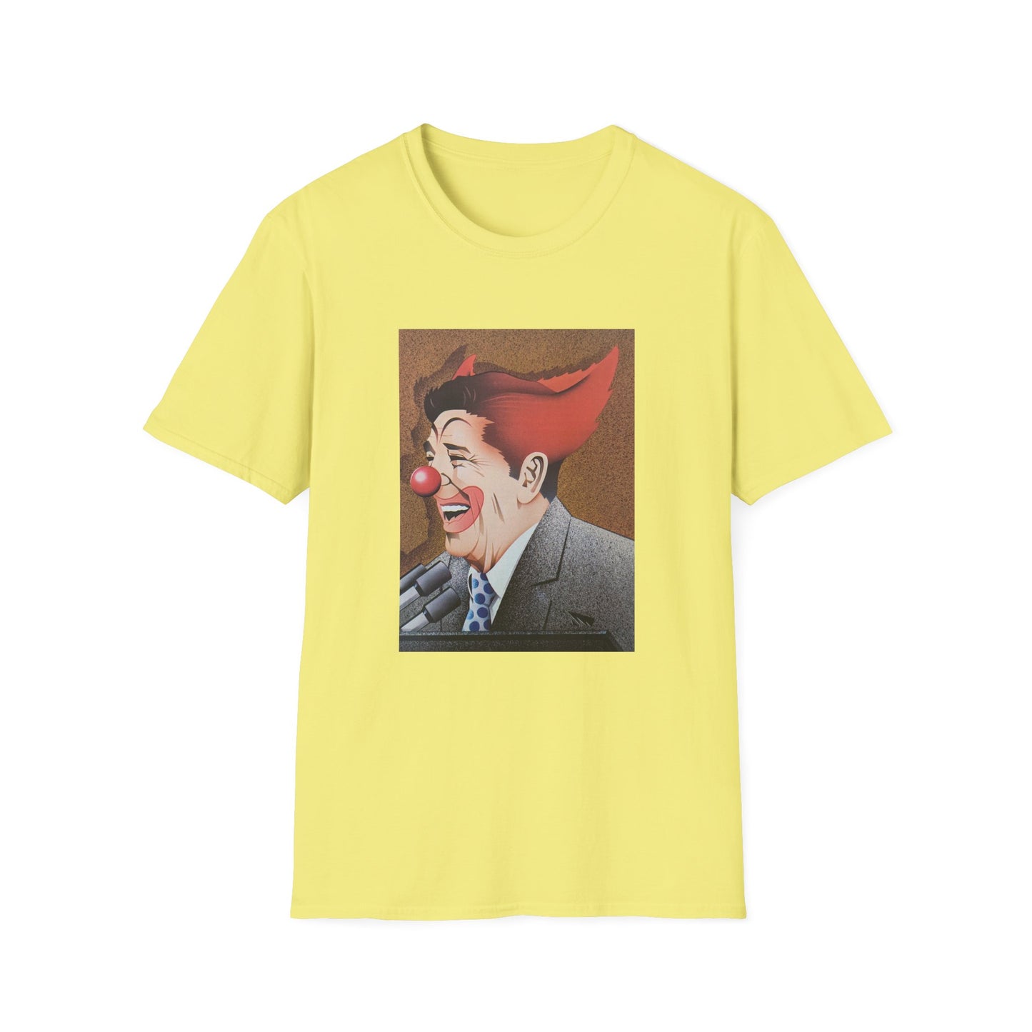 ronald reagan 40th us president clown tshirt