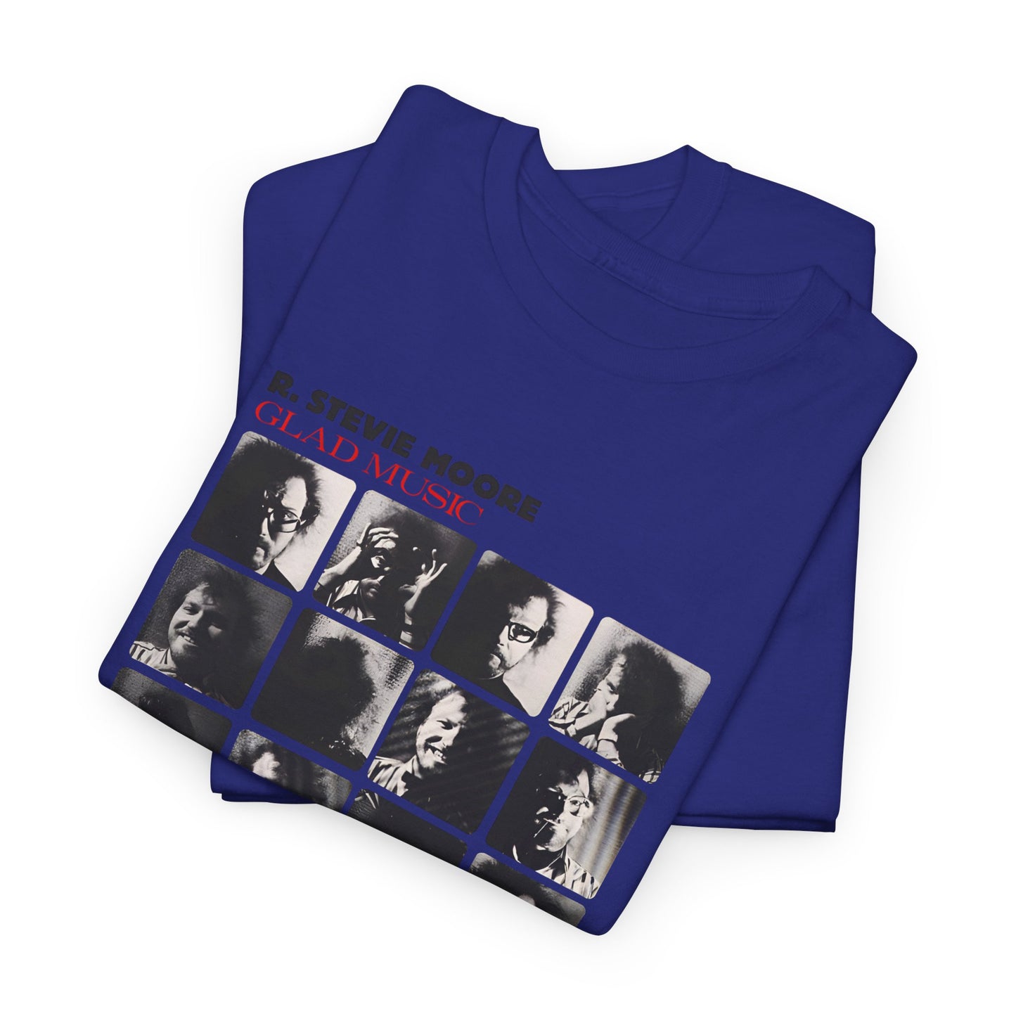 1986 glad music by r stevie moore album cover custom edit tshirt