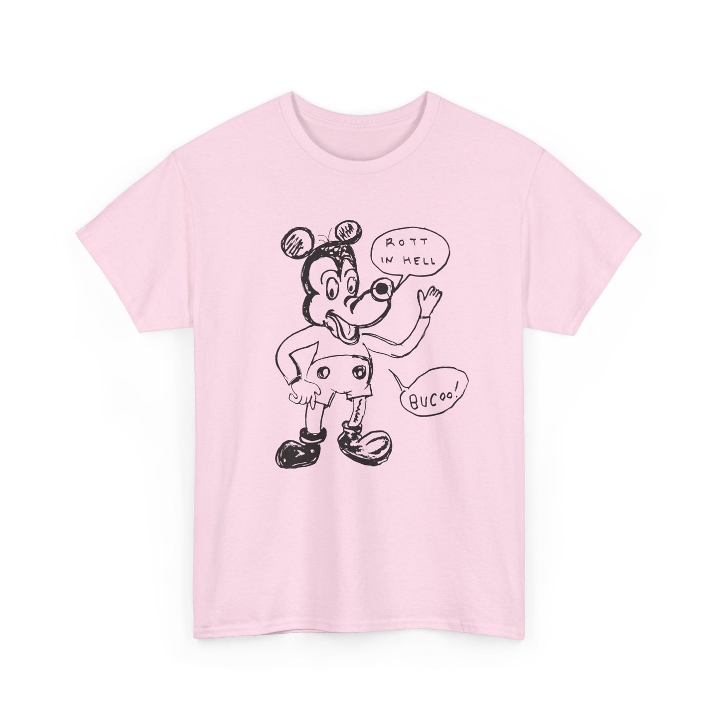 rot in hell bucoo! drawing by daniel johnston custom edit tshirt