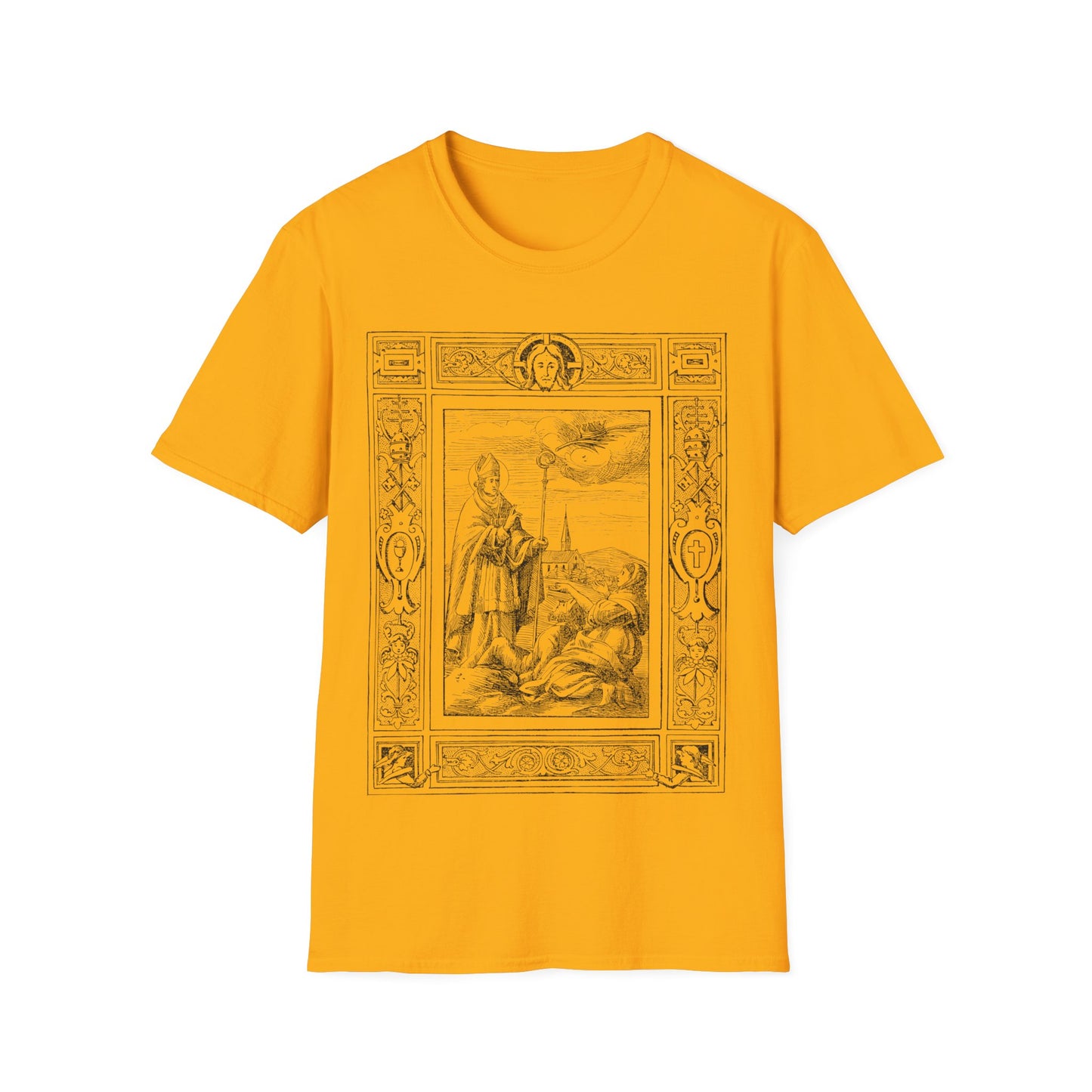 saint valentine healing epilepsy illustrated by dr. frantisek ehrmann, circa 1899. the tshirt