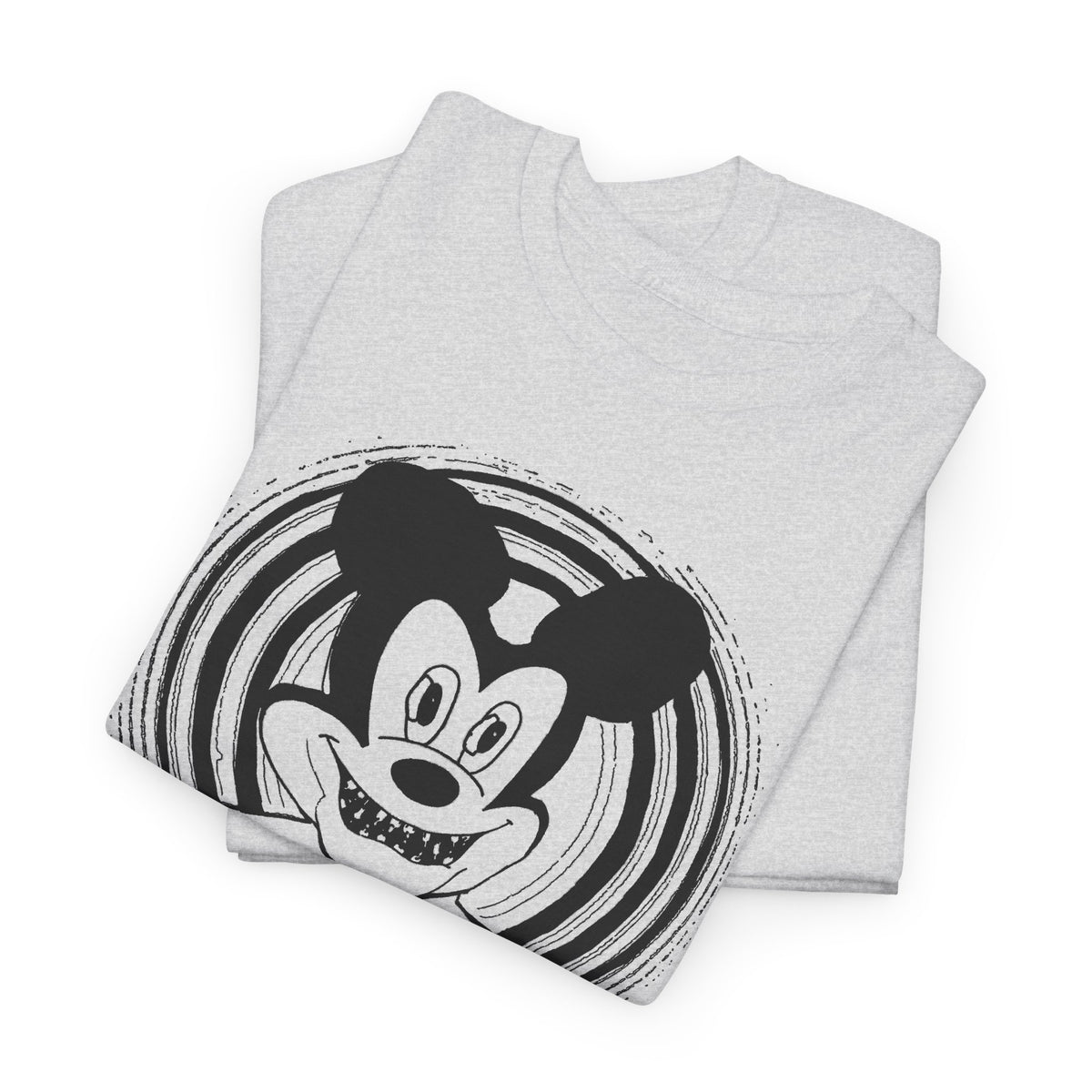 1960s british underground magazine peace sign mickey fan art edit with halo tshirt