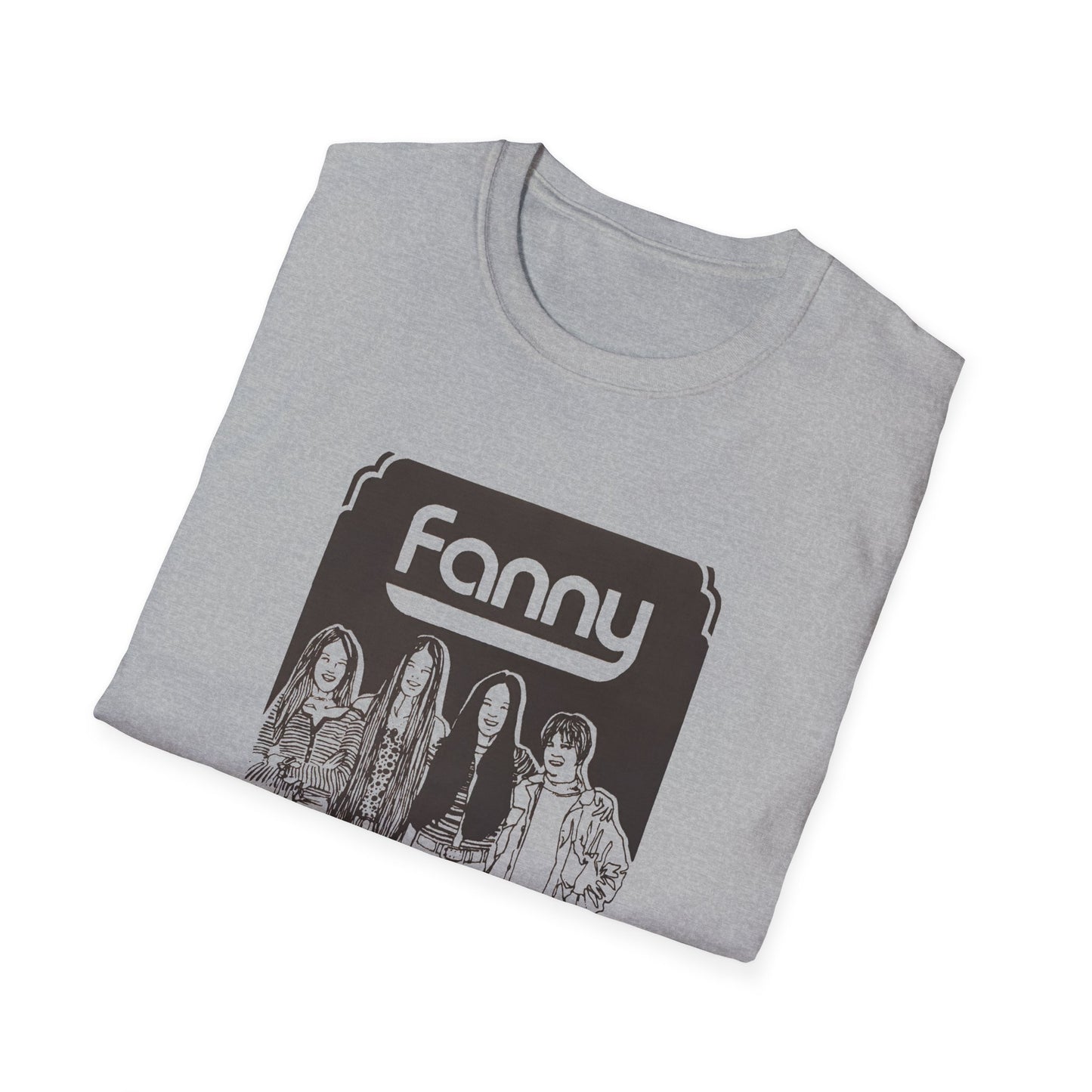 1970s rock n roll band fanny show poster tshirt