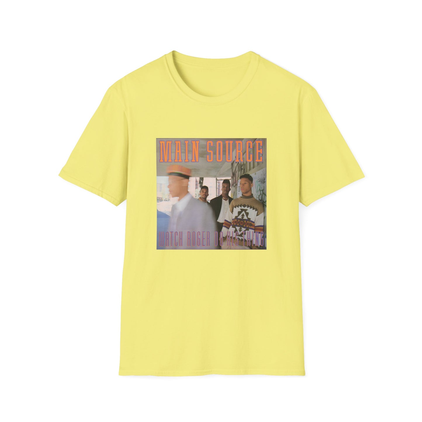 main source 1991 watch roger do his thing single tshirt