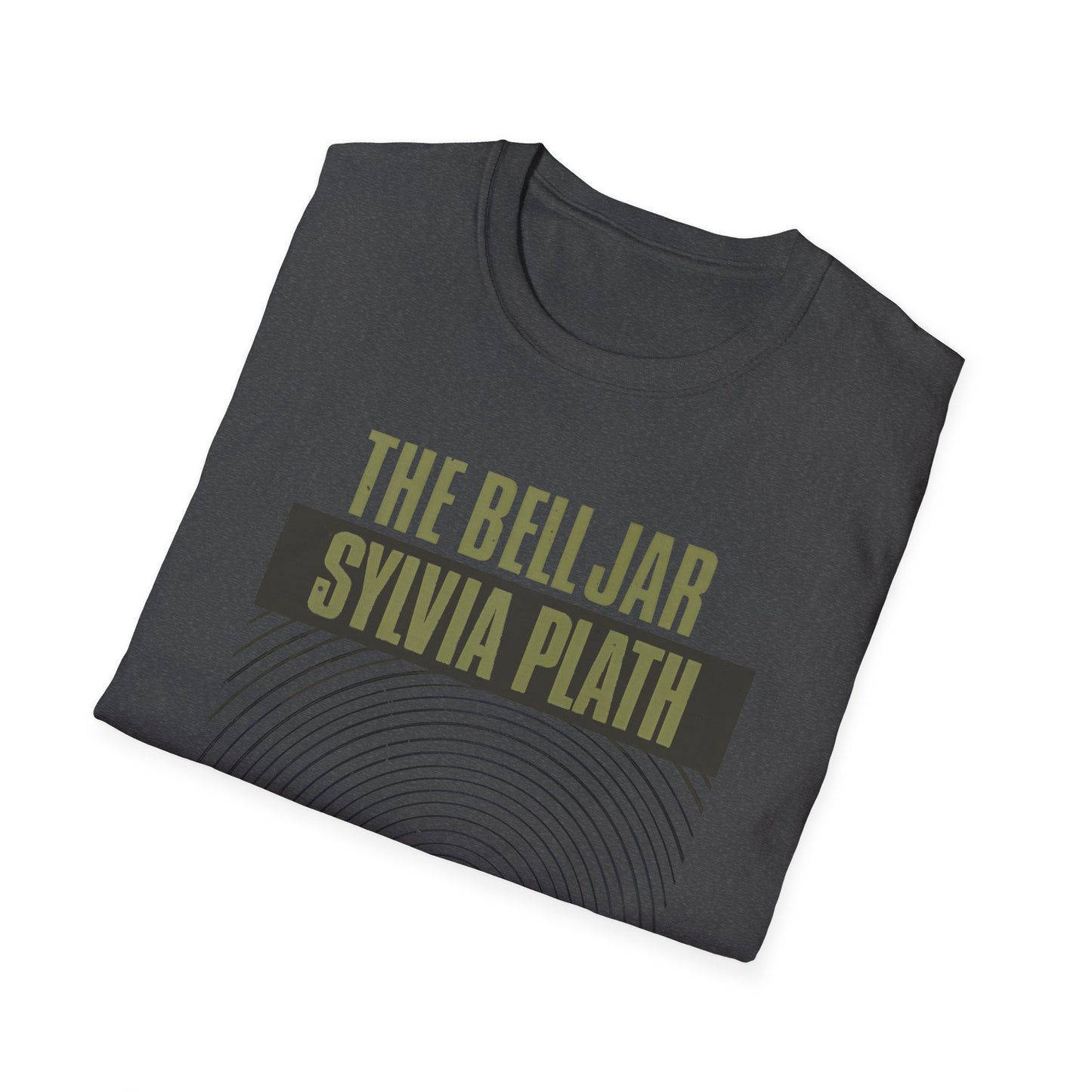 1963 book by sylvia plath the bell jar book cover tshirt