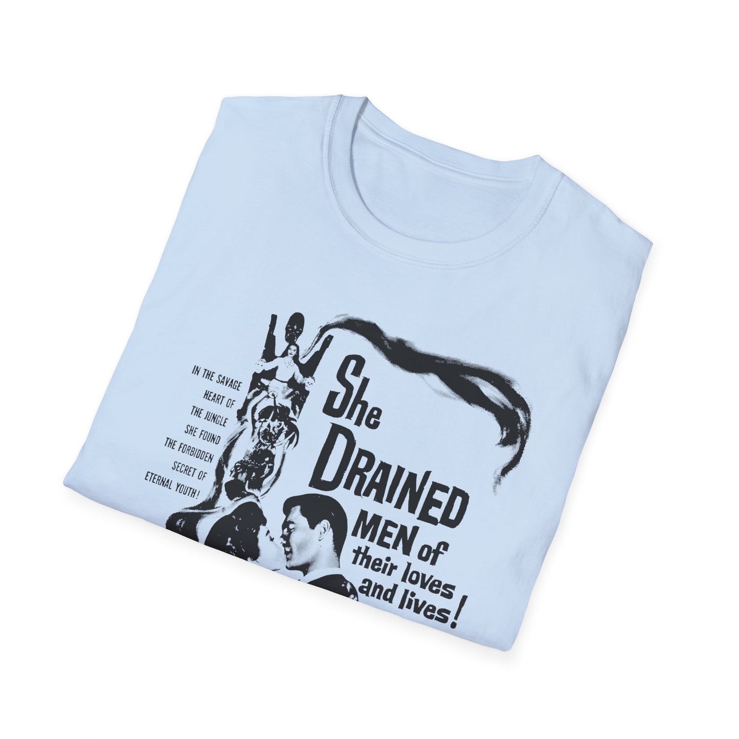 1960 low budget horror rejuvenation film the leech woman movie poster tshirt