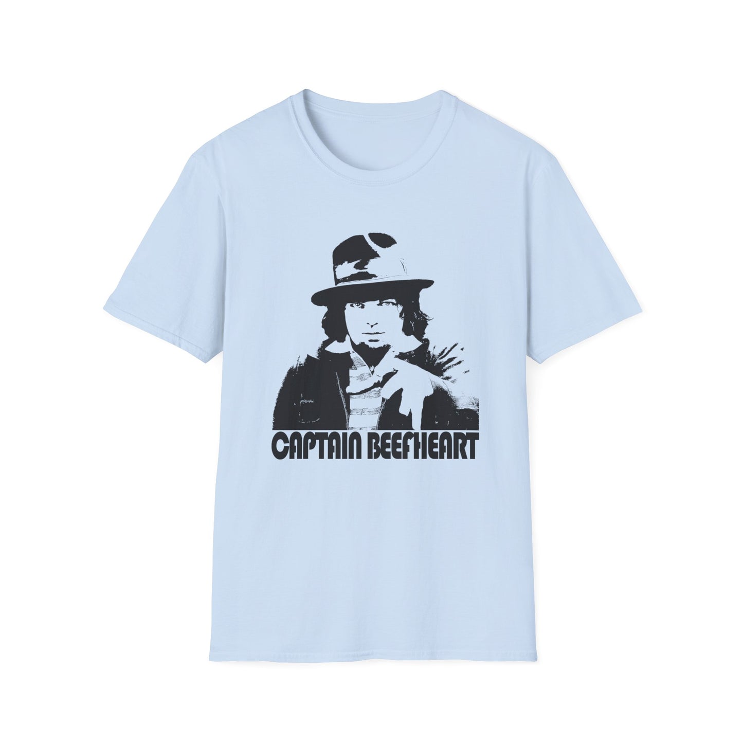 captain beefheart without the trout mask black stencil tshirt