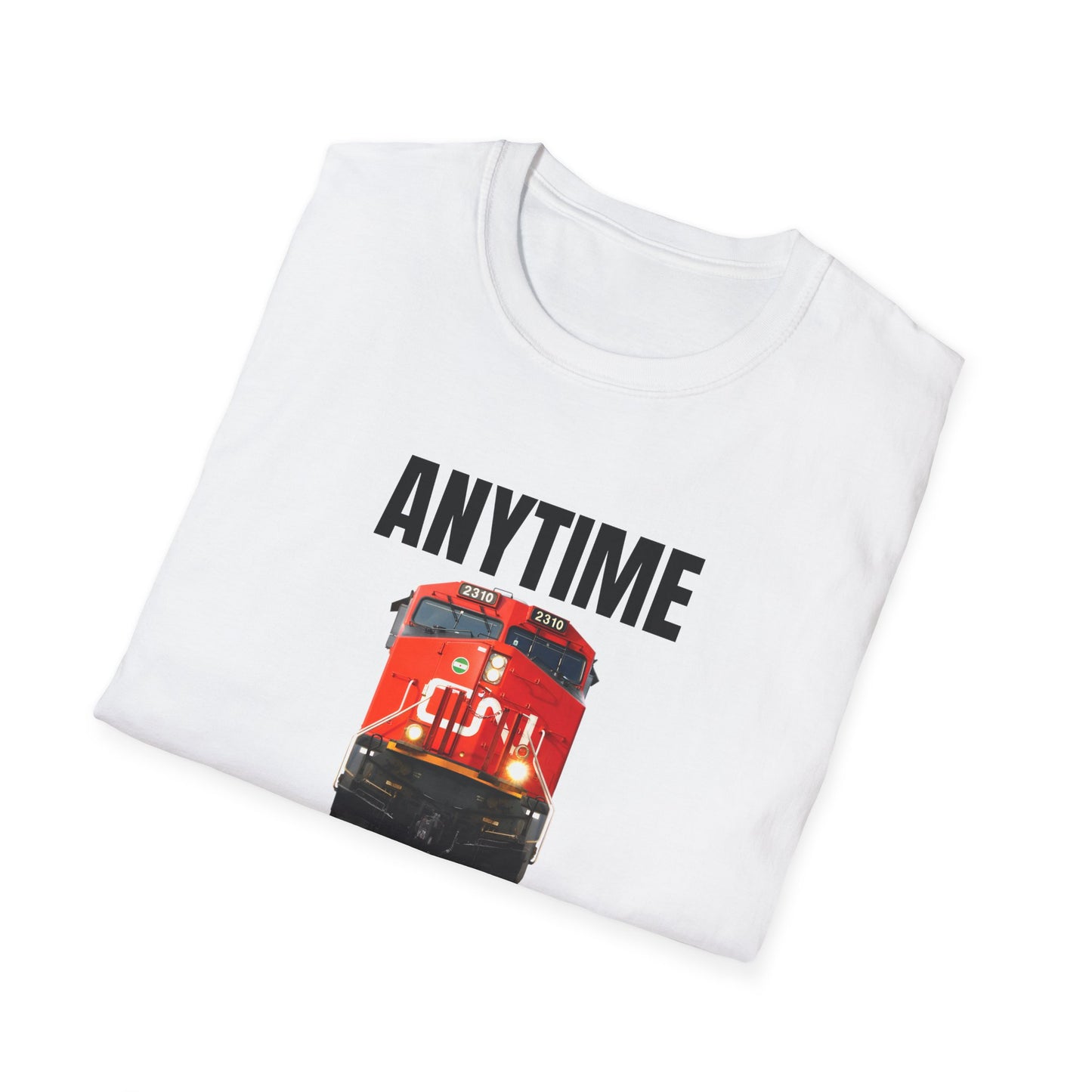 cn rail anytime is train time tshirt