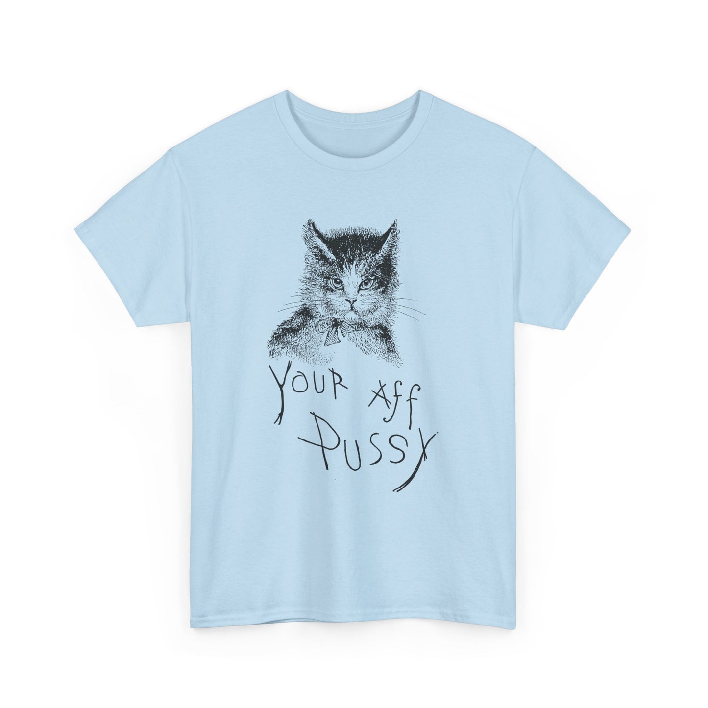 1879 letters from a cat by helen hunt jackson your affectionate pussy cat drawing by addie ledyard reproduction tshirt
