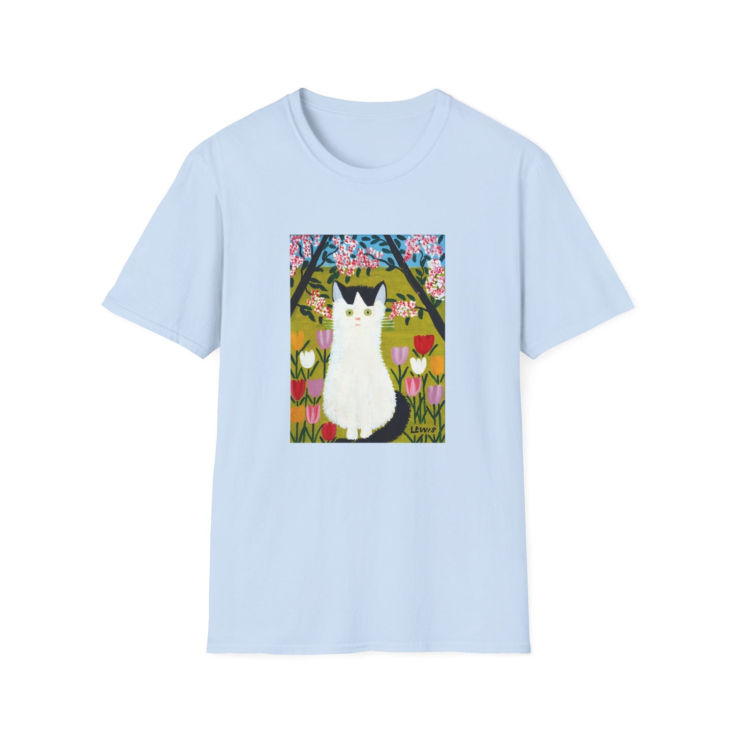 maud lewis nova scotia canadian folk artist white and black cat tshirt