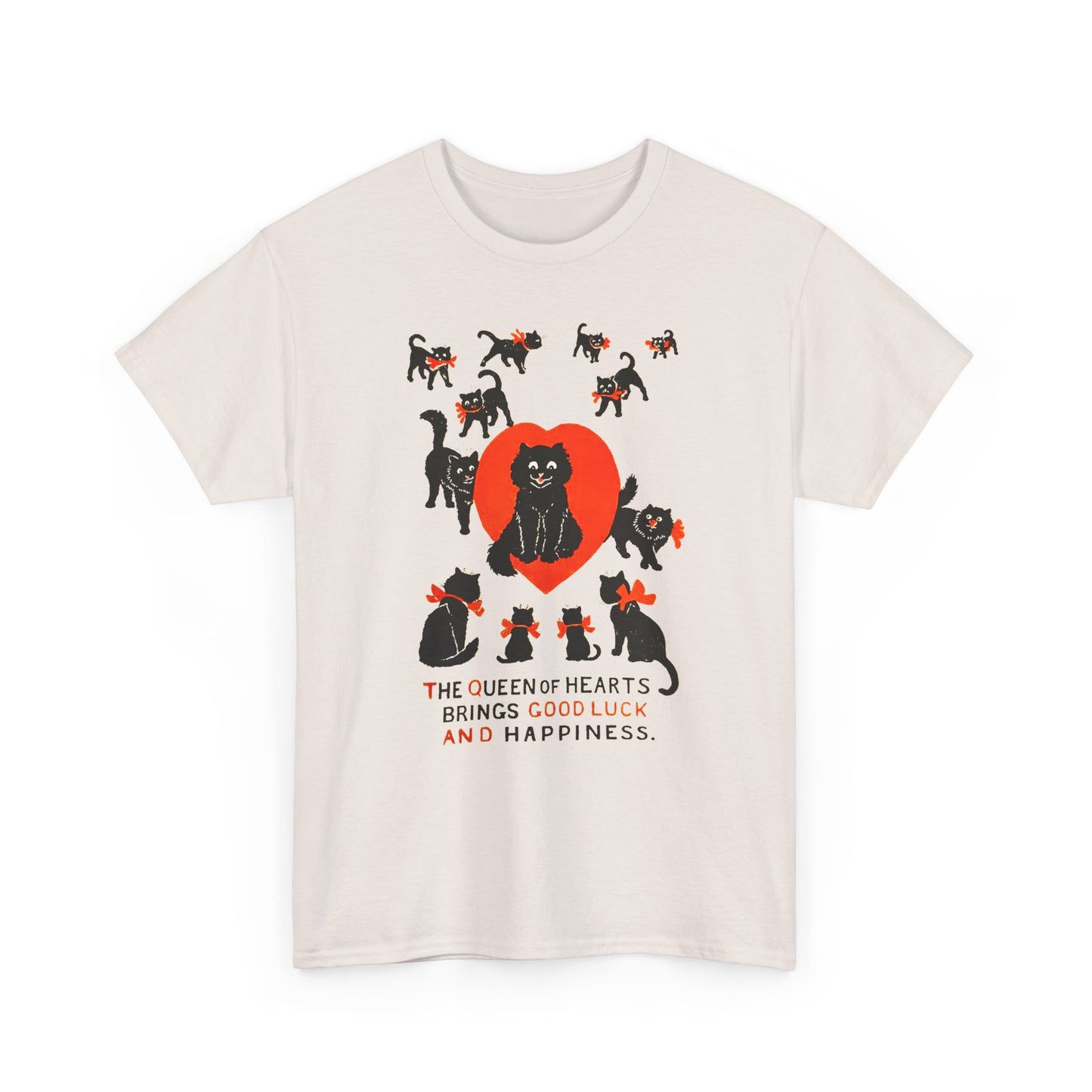 louis wain cat painting the queen of hearts bring good luck and happiness tshirt