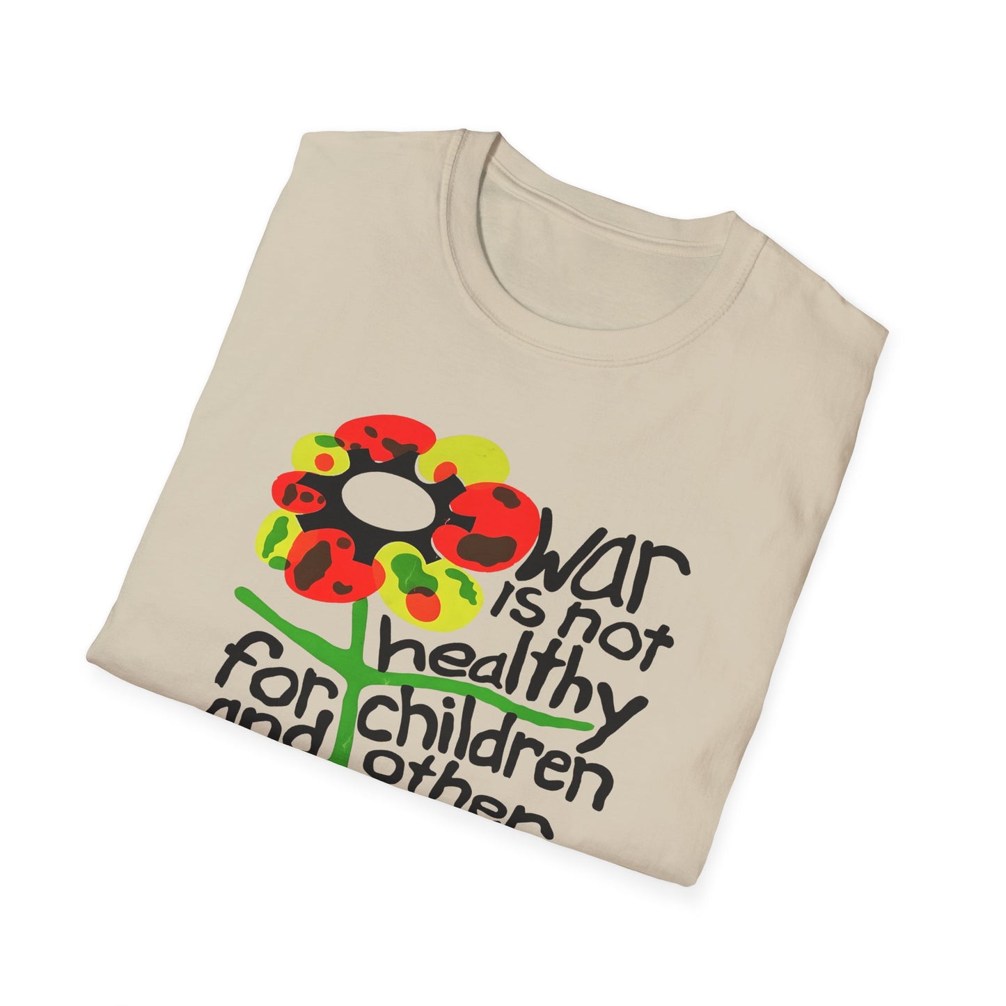 war is not healthy for children and other living things 1970s vietnam anti war poster tshirt