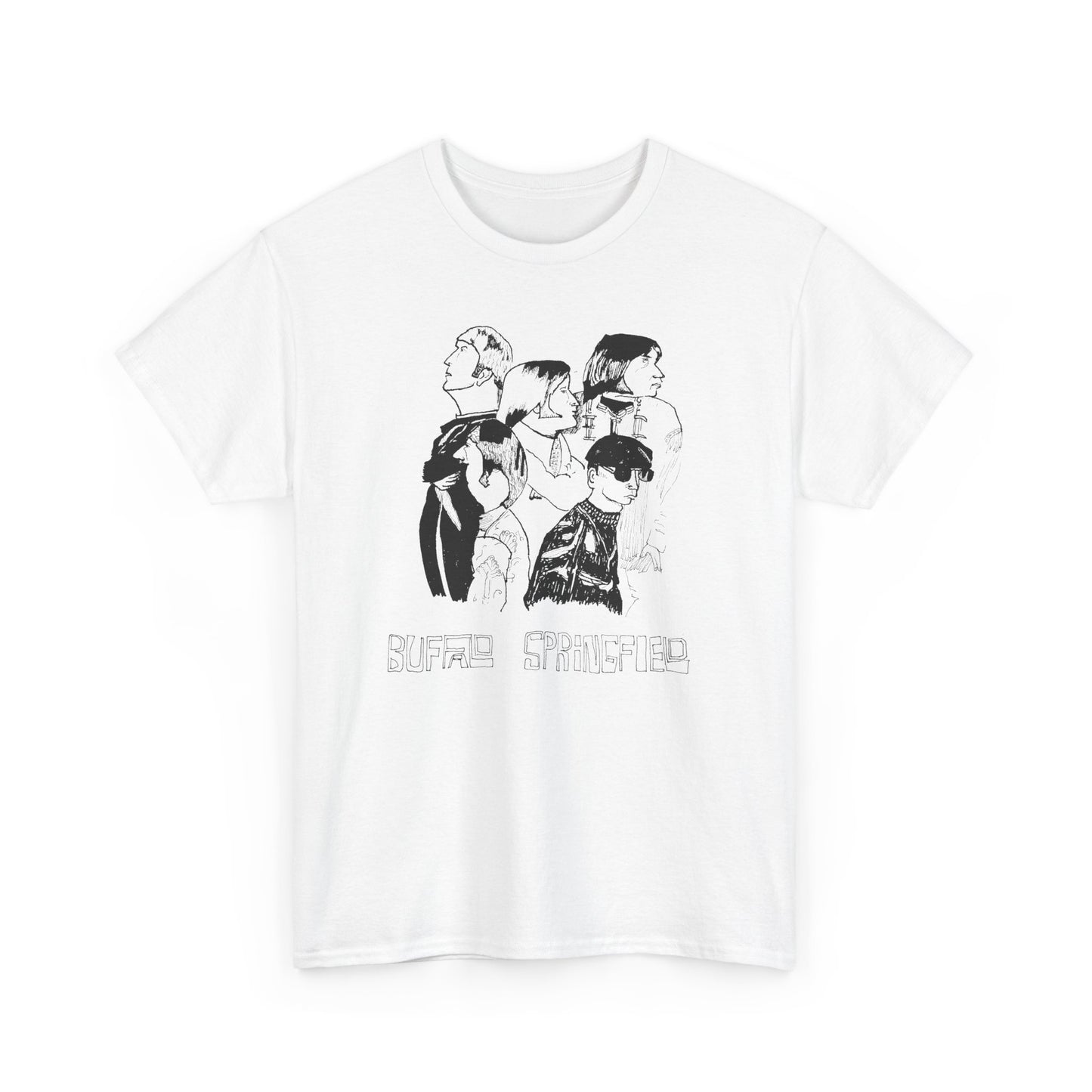original drawing buffalo springfield fan art tshirt