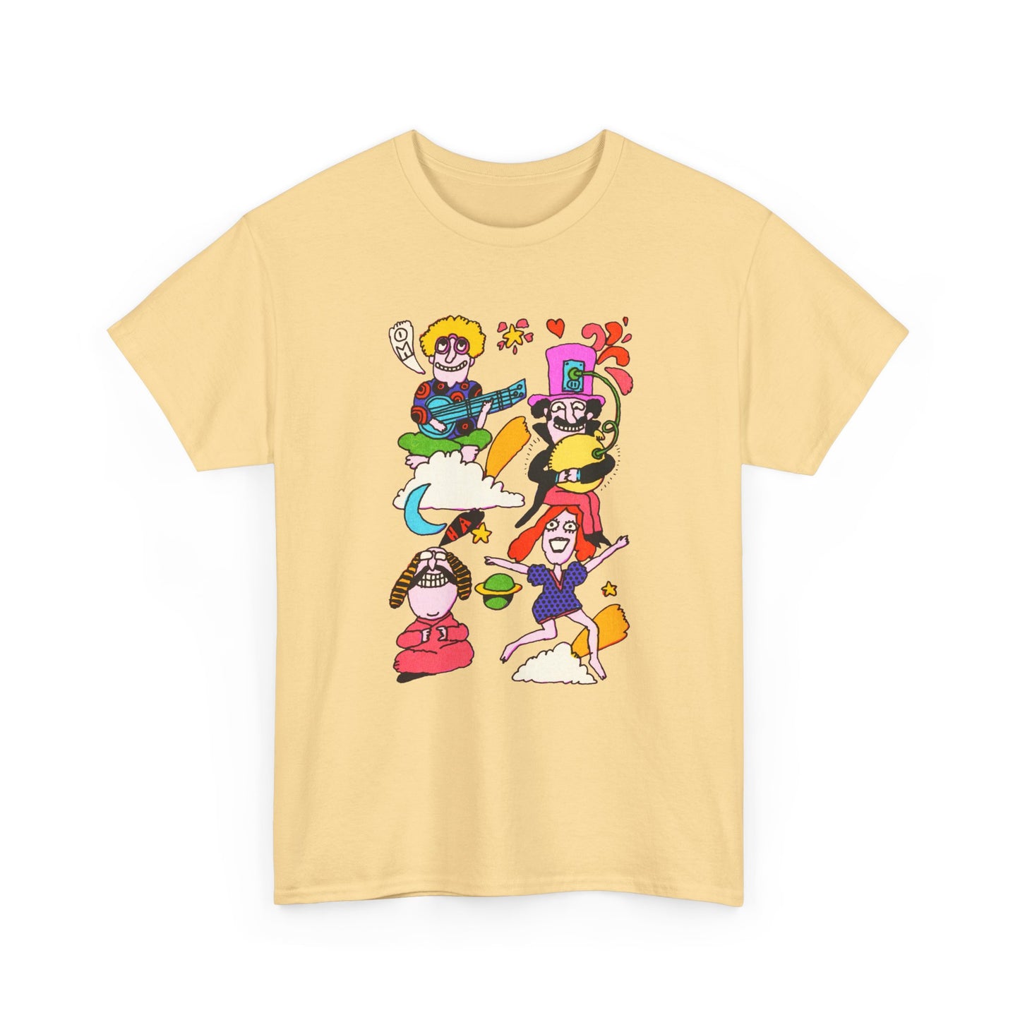 1971 psychedelic mother goose illustration reproduction tshirt