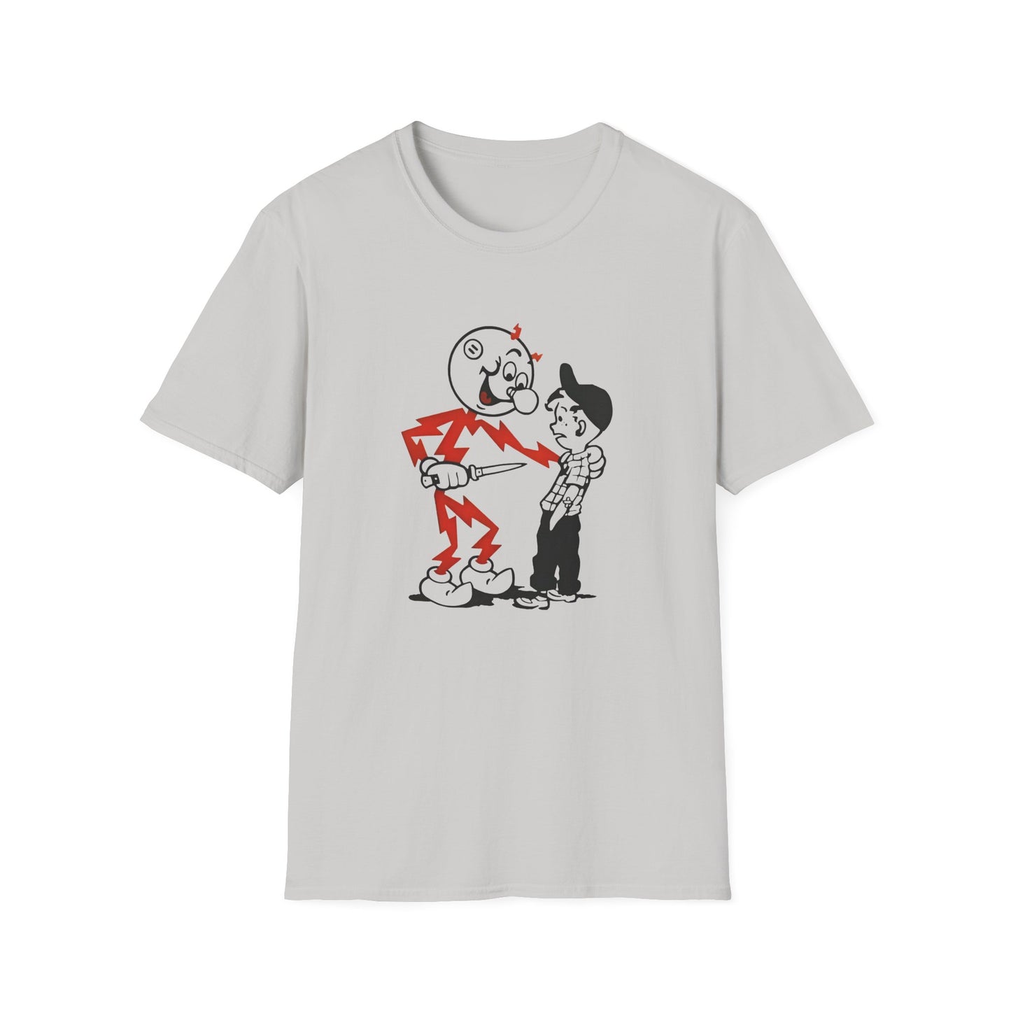 reddy kilowatt electricity will kill you vintage logo reproduction tshirt