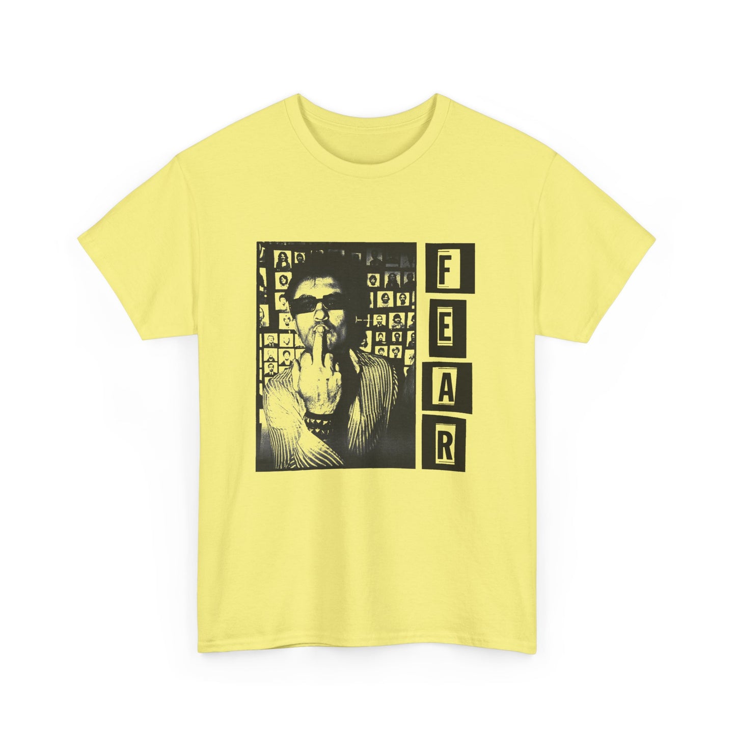fear lee ving middle finger photo tshirt